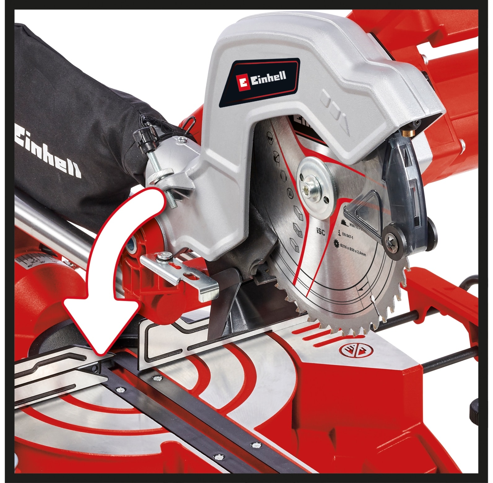 EINHELL Zug-Kapp-Gehrungssäge TC-SM 216, 230V, 1500 W