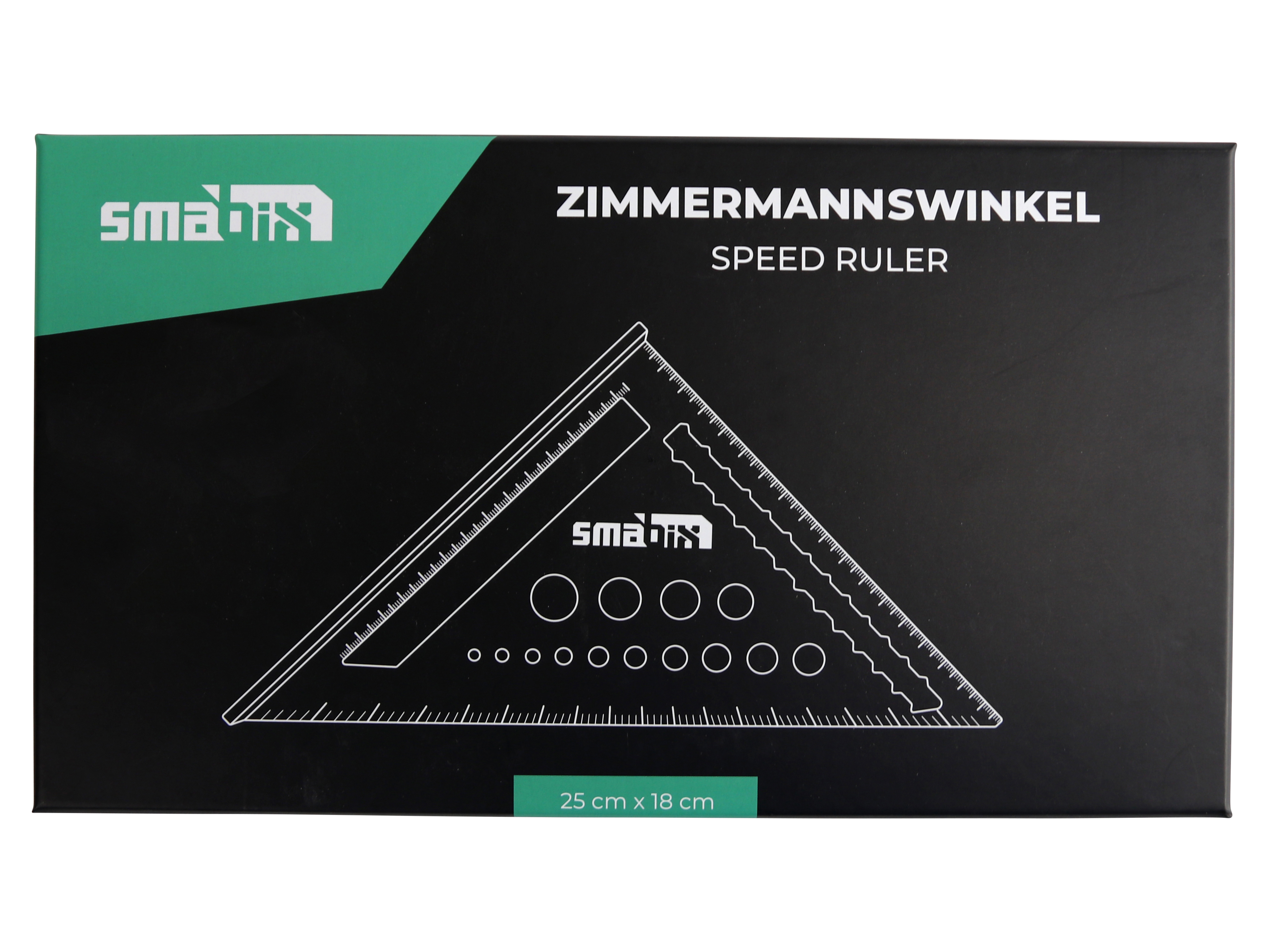 SMABIX Zimmermannswinkel, grün eloxiert