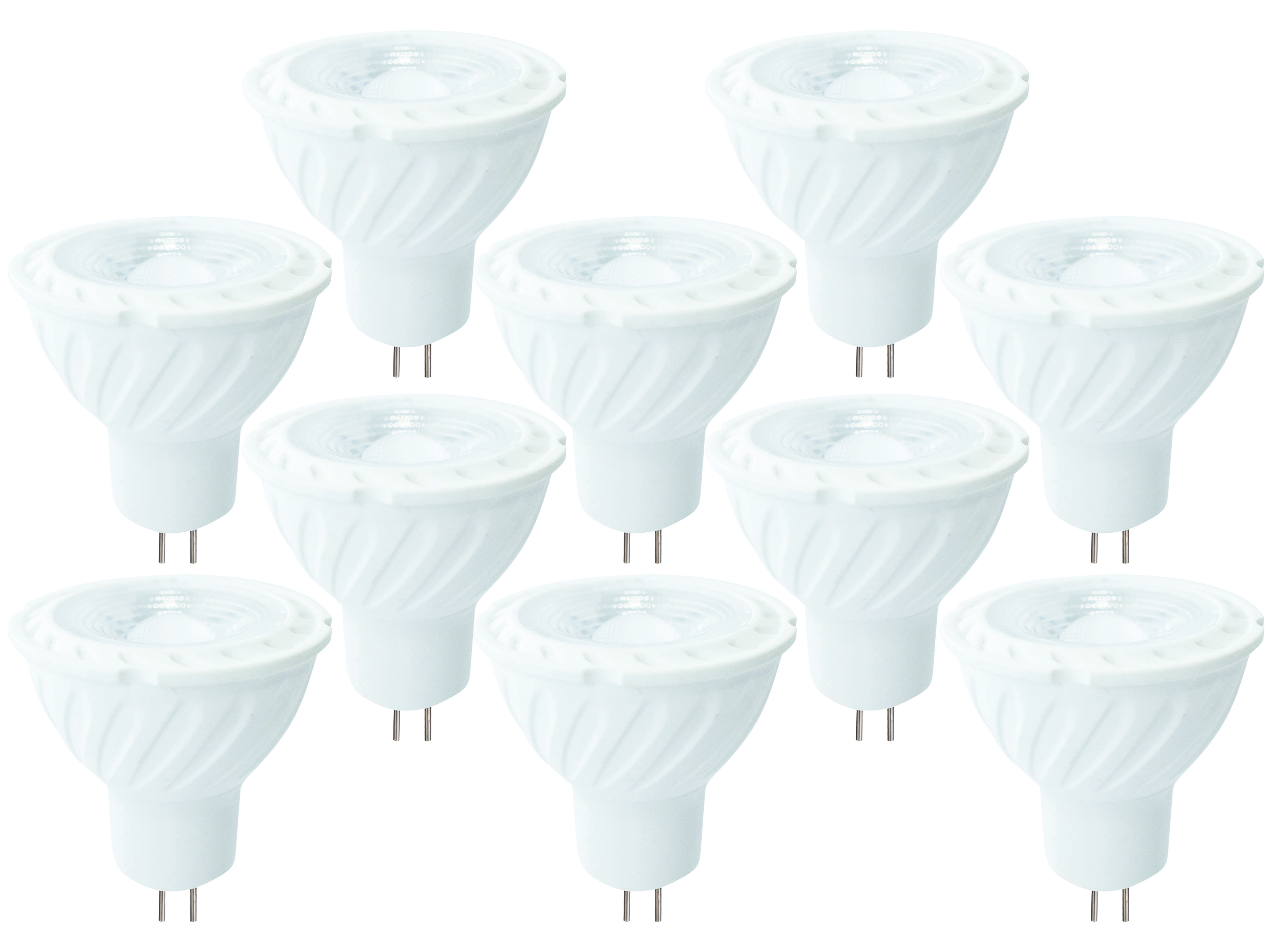 V-TAC LED-Lampe VT-257 (204), GU5,3, EEK: G, 6,5 W, 450 lm, 4000 K, 10 Stück