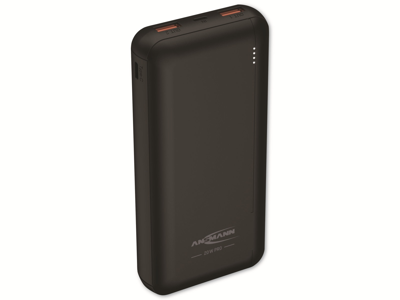 ANSMANN USB Powerbank PB320PD, 20000 mAh, 20 Wh, 2x USB-A Port, QC 3.0