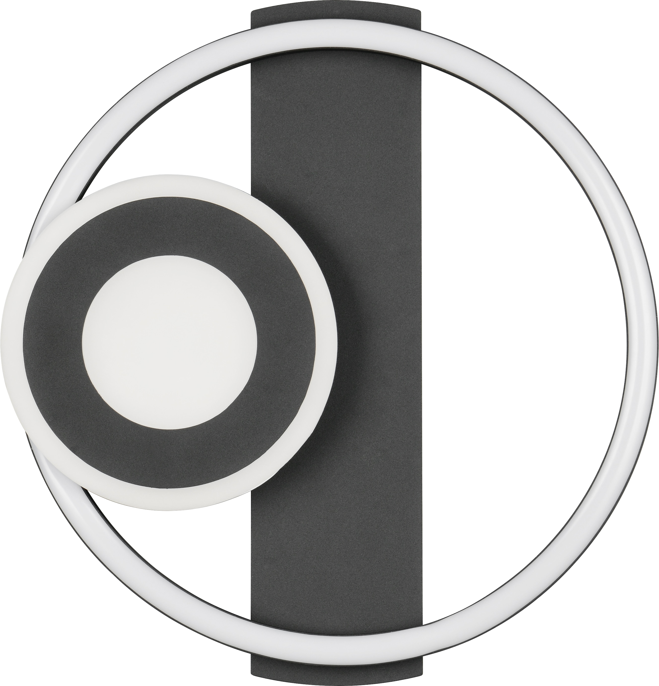 REALITY LED-Deckenleuchte HORUS, R63671132, 22W, 2500lm, 3000K, schwarz