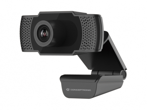 CONCEPTRONIC Webcam AMDIS01B 1080P Full HD, schwarz