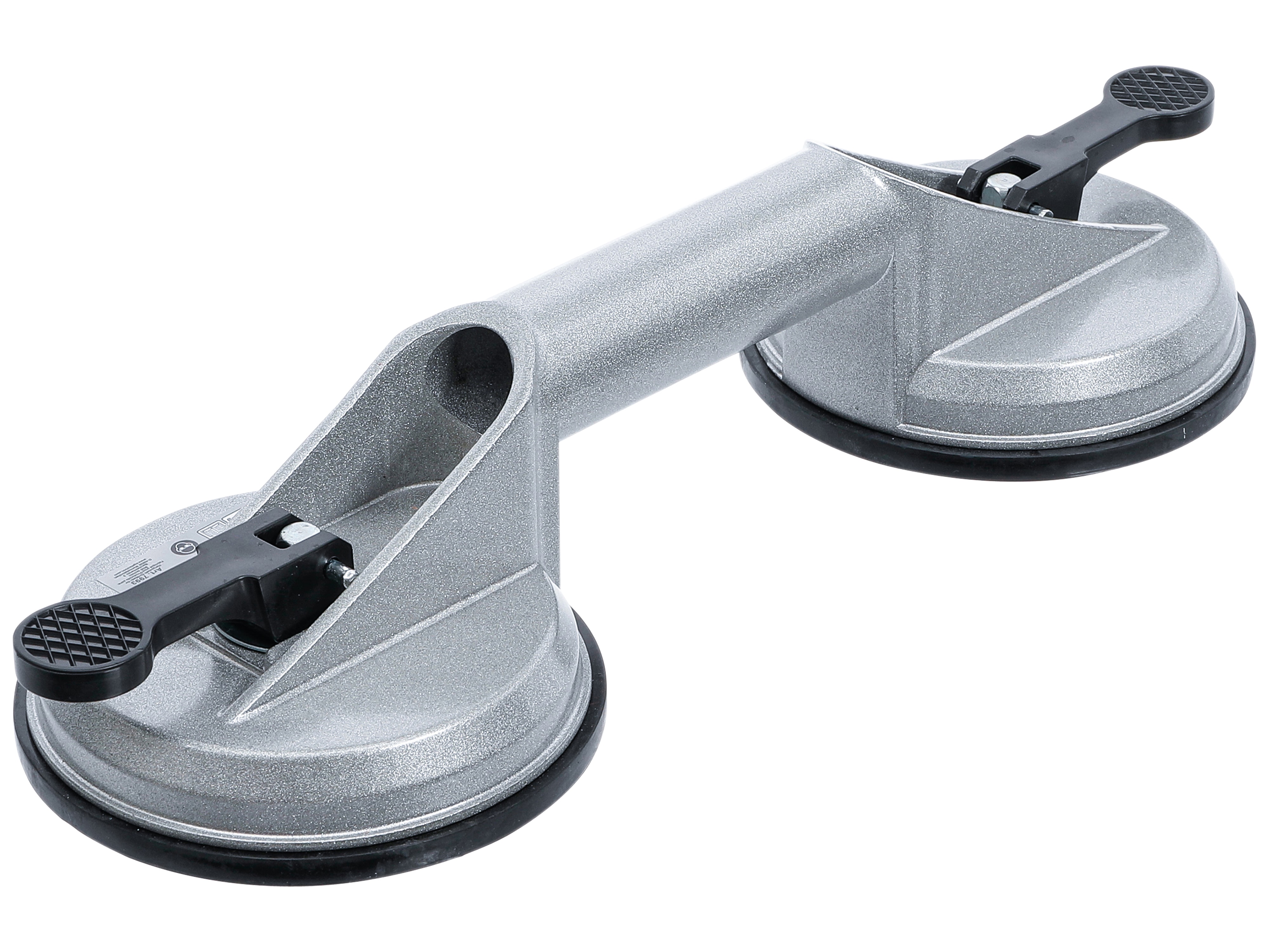 BGS TECHNIC Doppel-Saugheber, Aluminium, 7993, 2x Ø 115 mm, bis 80 kg