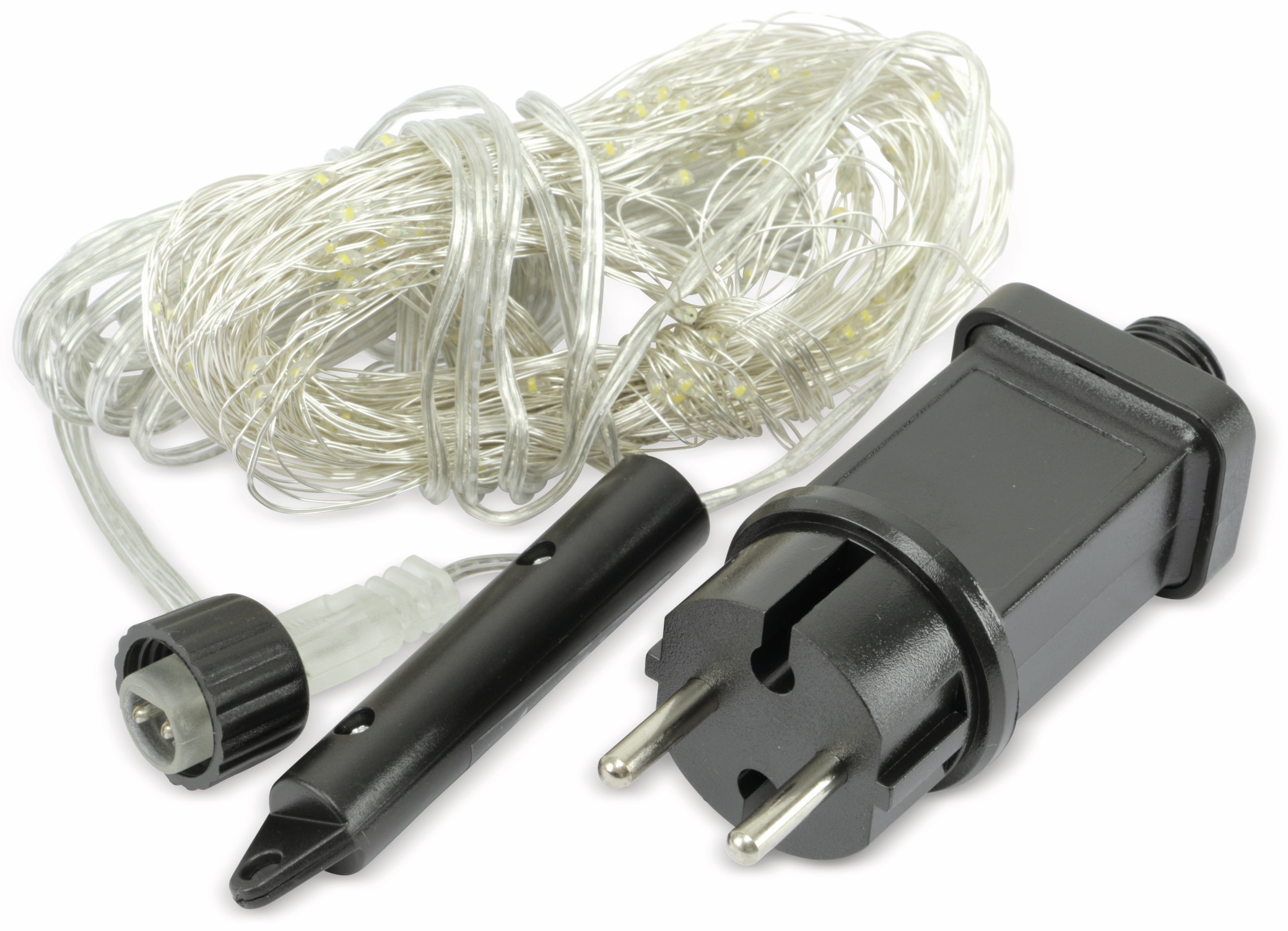 LED-Lichterkette Vorhang, warmweiß, 200 LEDs in 10 Strängen, halbtransparent, IP44 LED-Lichterkette, warmweiß, 200 LEDs, halbtransparent, 230V~, Innen/Außen