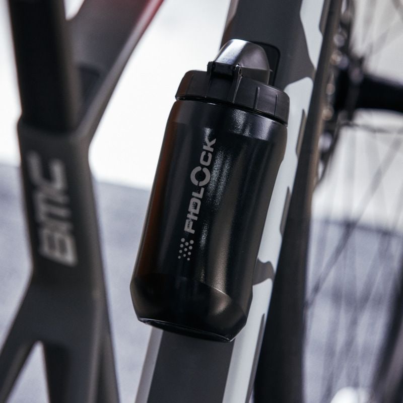 FIDLOCK Trinkflasche Twist bottle 450 + bike base black/black