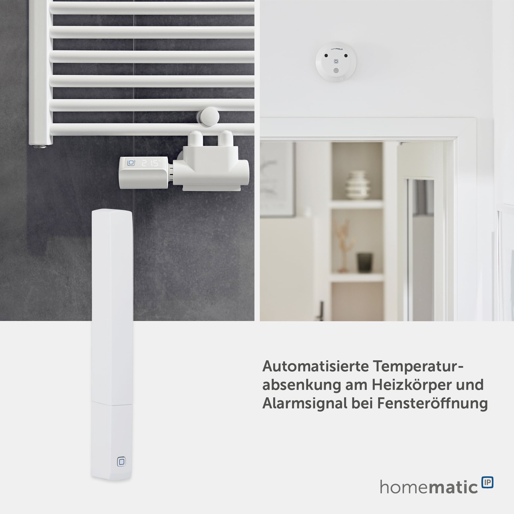 HOMEMATIC IP Fenster- und Türkontakt, 158603A0, optisch, plus