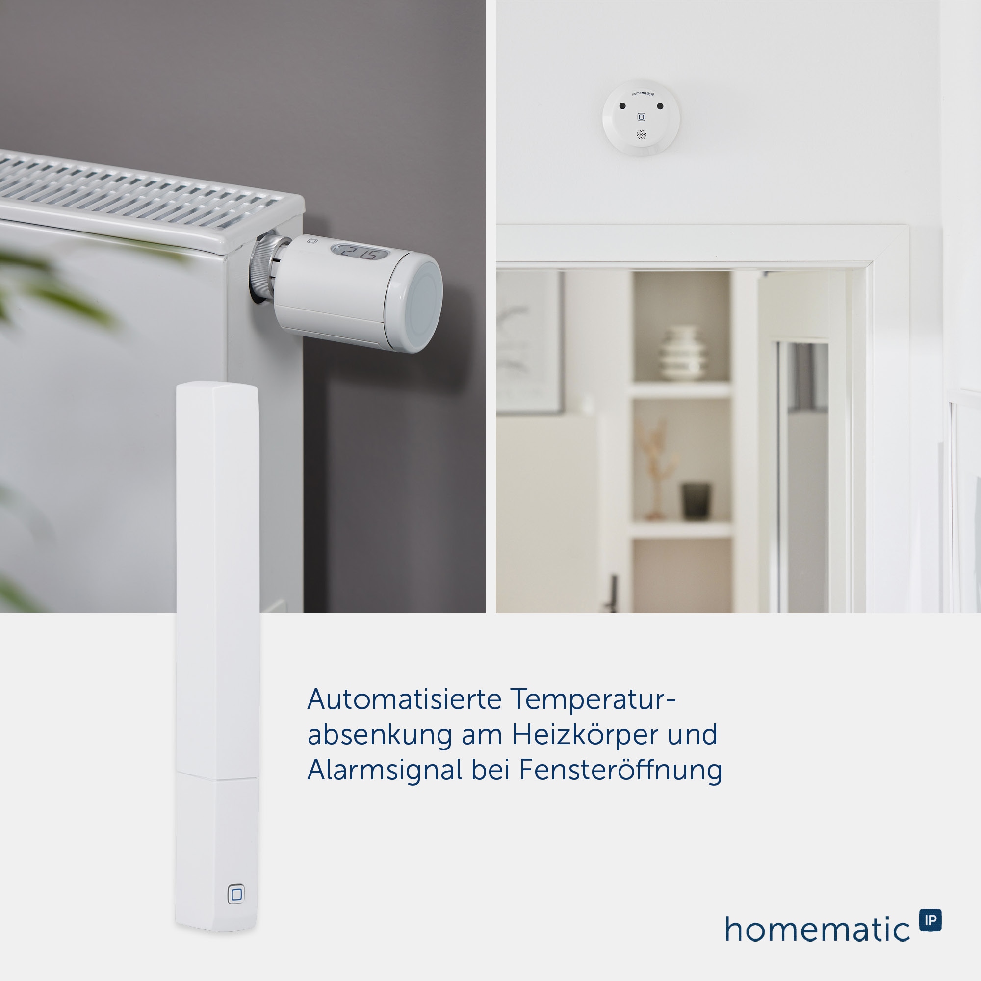 HOMEMATIC IP Fenster- und Türkontakt, 158603A0, optisch, plus HOMEMATIC IP Fenster- und Türkontakt, 158603A0, optisch, plus