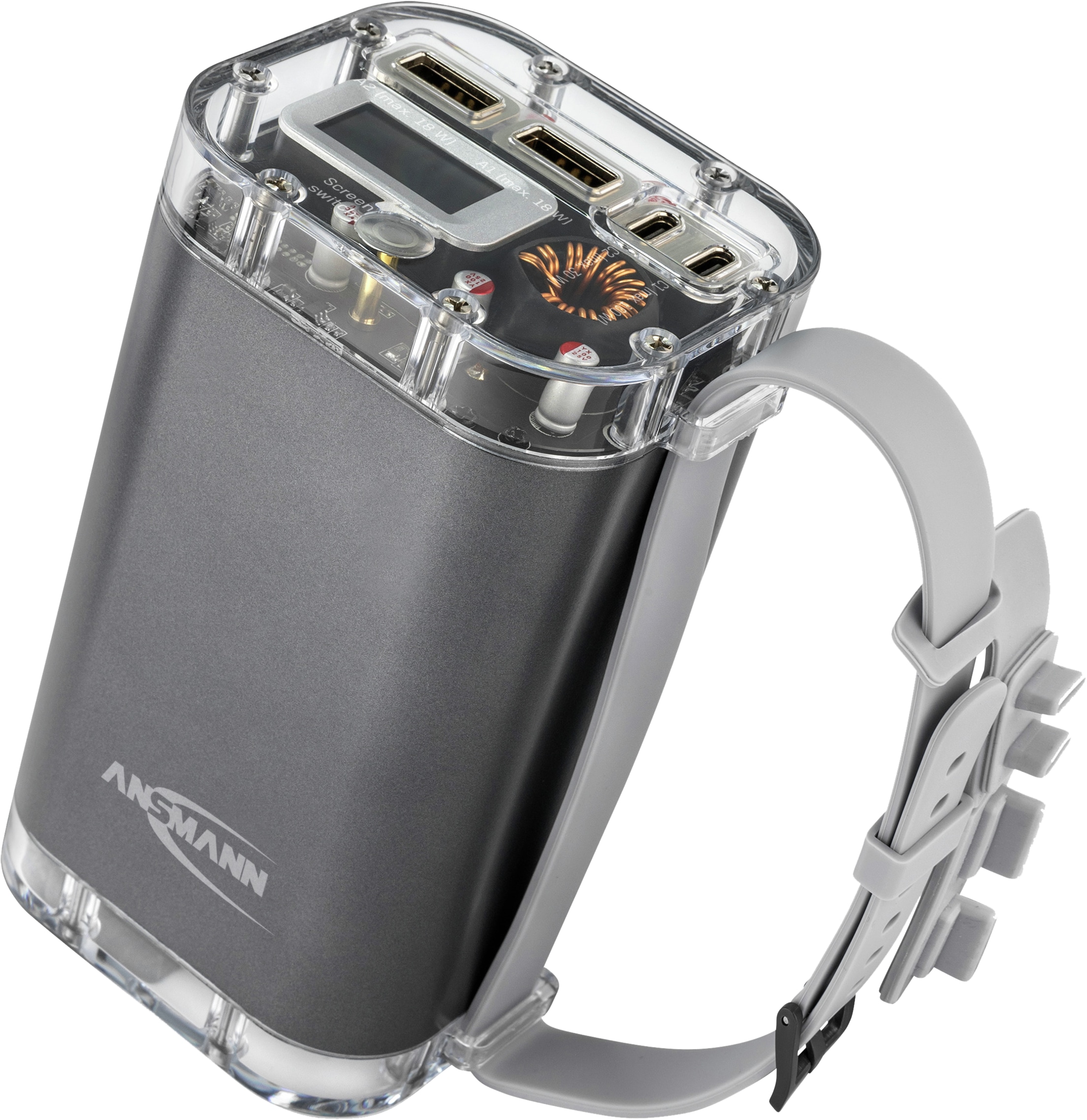 ANSMANN Powerbank PB4100, 40.000 mAh, 2x USB-A, 2x USB-C