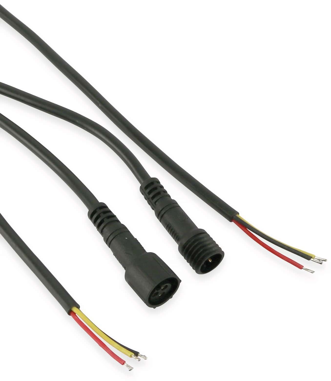Wasserdichtes Steckverbindungsset, Stecker/Kupplung, 2 m, 3-polig Wasserdichtes Steckverbindungsset, Stecker/Kupplung, 2 m, 3-polig