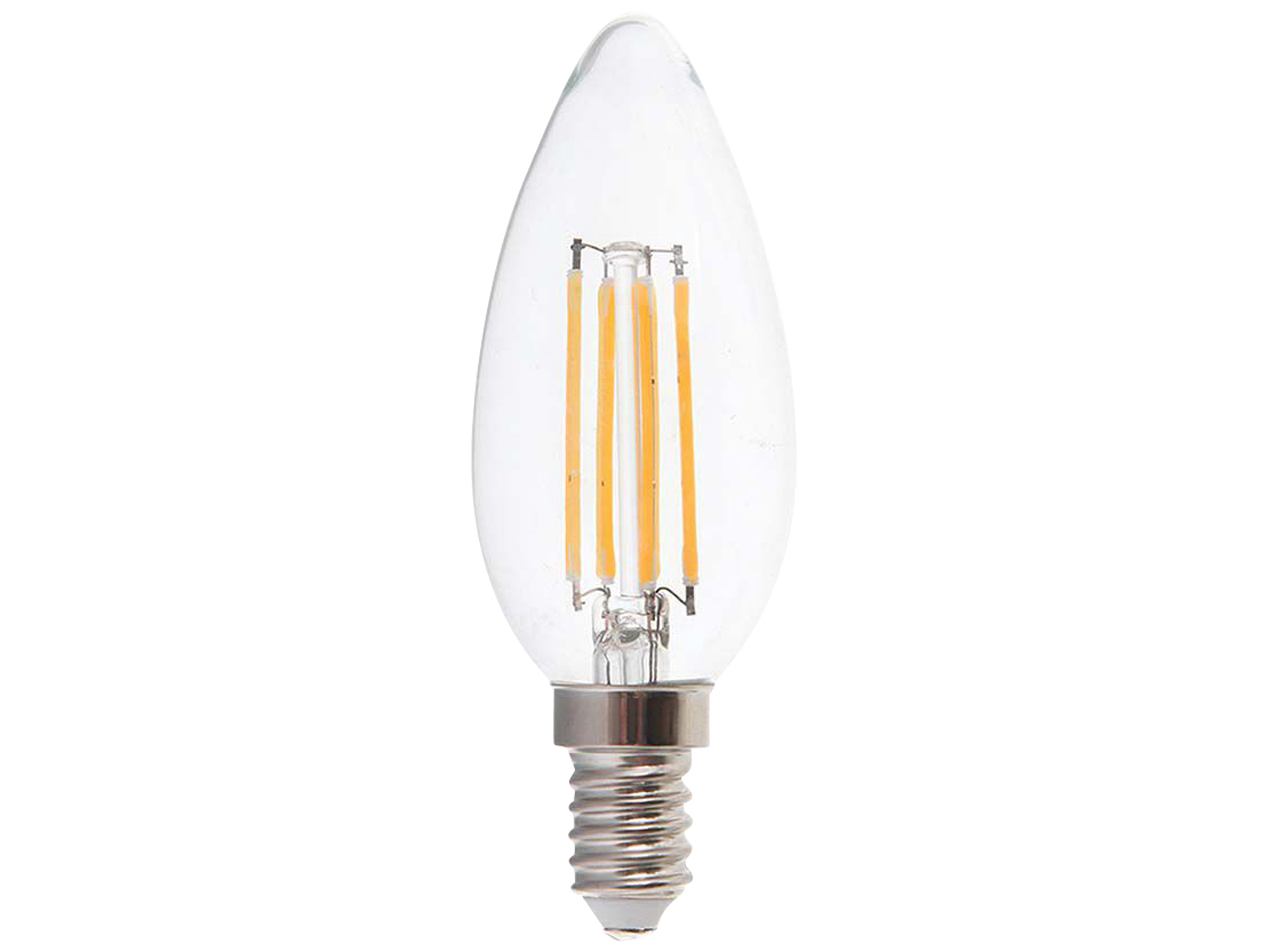 V-TAC LED-Filament-Lampe VT-2127, E14, EEK: F, 6W, 600lm, 3000K