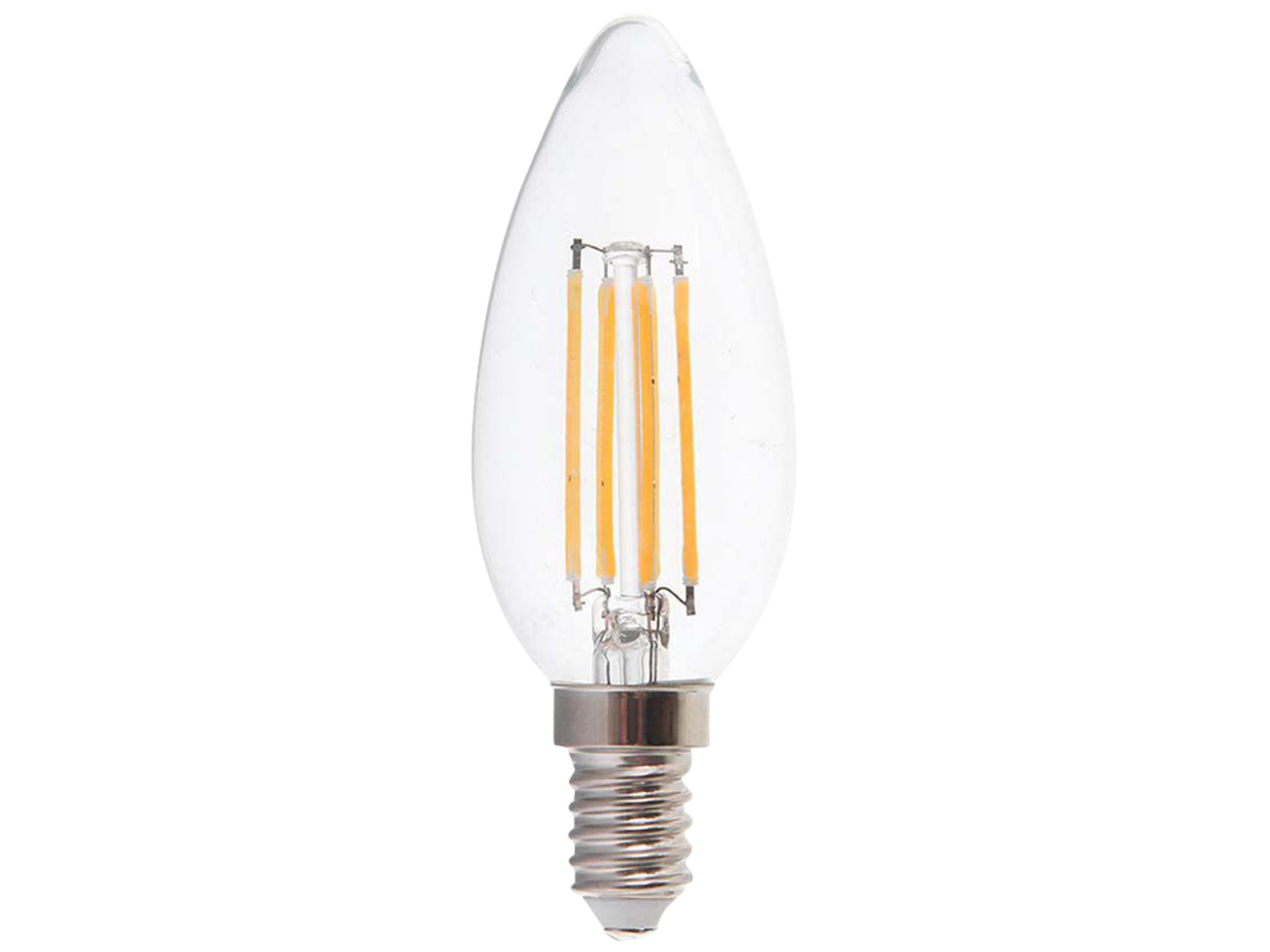 V-TAC LED-Filament-Lampe VT-2127, E14, EEK: F, 6W, 600lm, 3000K V-TAC LED-Filament-Lampe VT-2127, E14, EEK: F, 6W, 600lm, 3000K