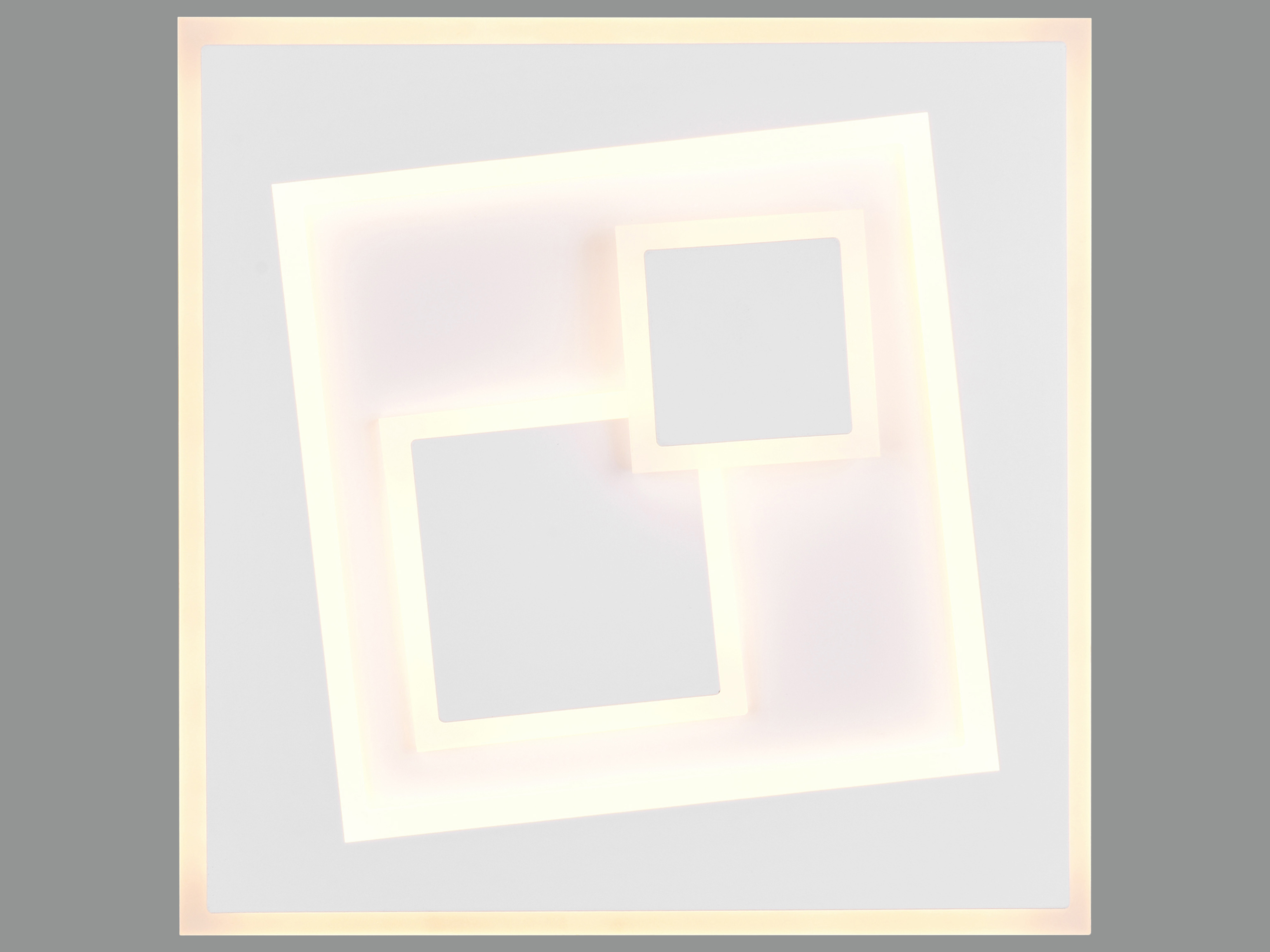 REALITY LED-Deckenleuchte Deglas, 34W, 2700... 6500K, 3900lm, Fernbedienung, CCT, IP20, weiß