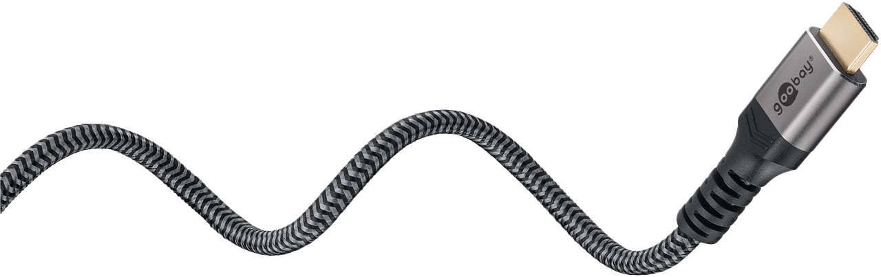 GOOBAY HDMI Kabel Plus High Speed 4K schwarz/silber, 3 m GOOBAY HDMI Kabel Plus High Speed 4K schwarz/silber, 3 m
