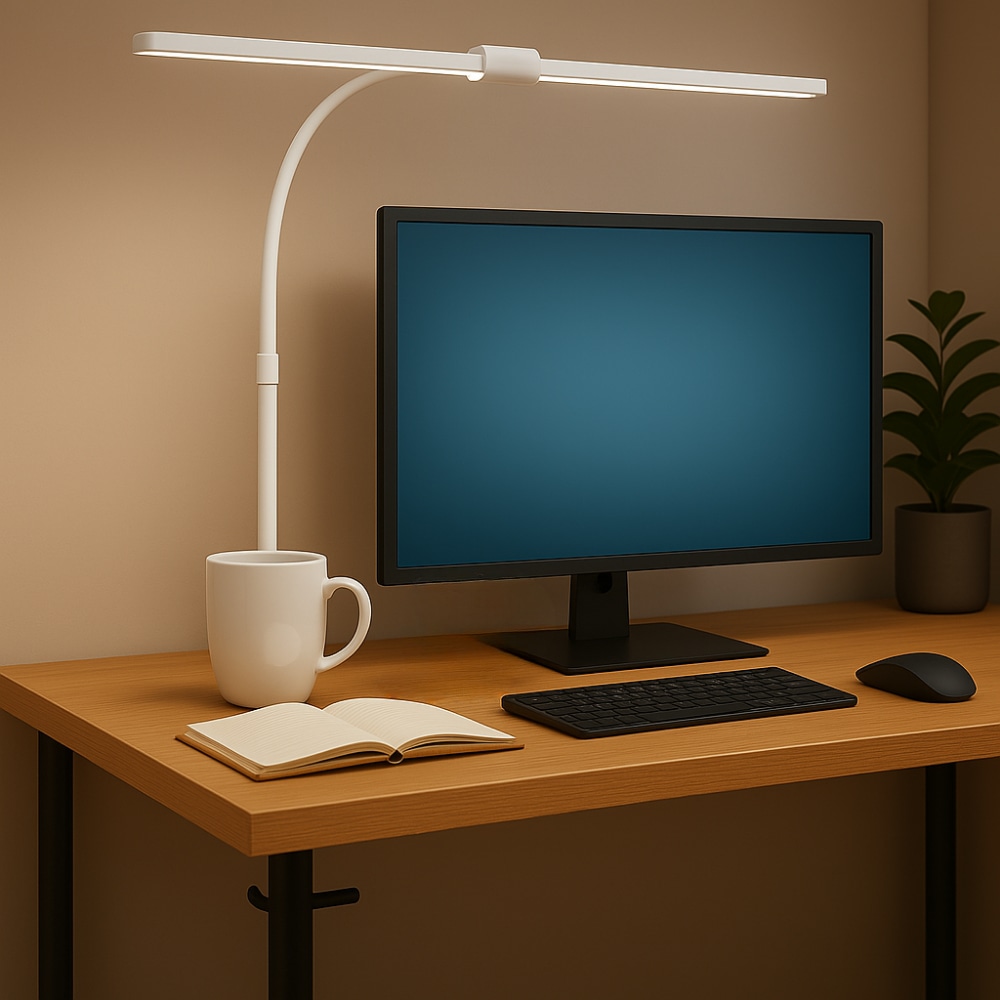 LUXULA LED-Schreibtischleuchte, EEK: G, 24 W, 800 lm, CCT, weiß