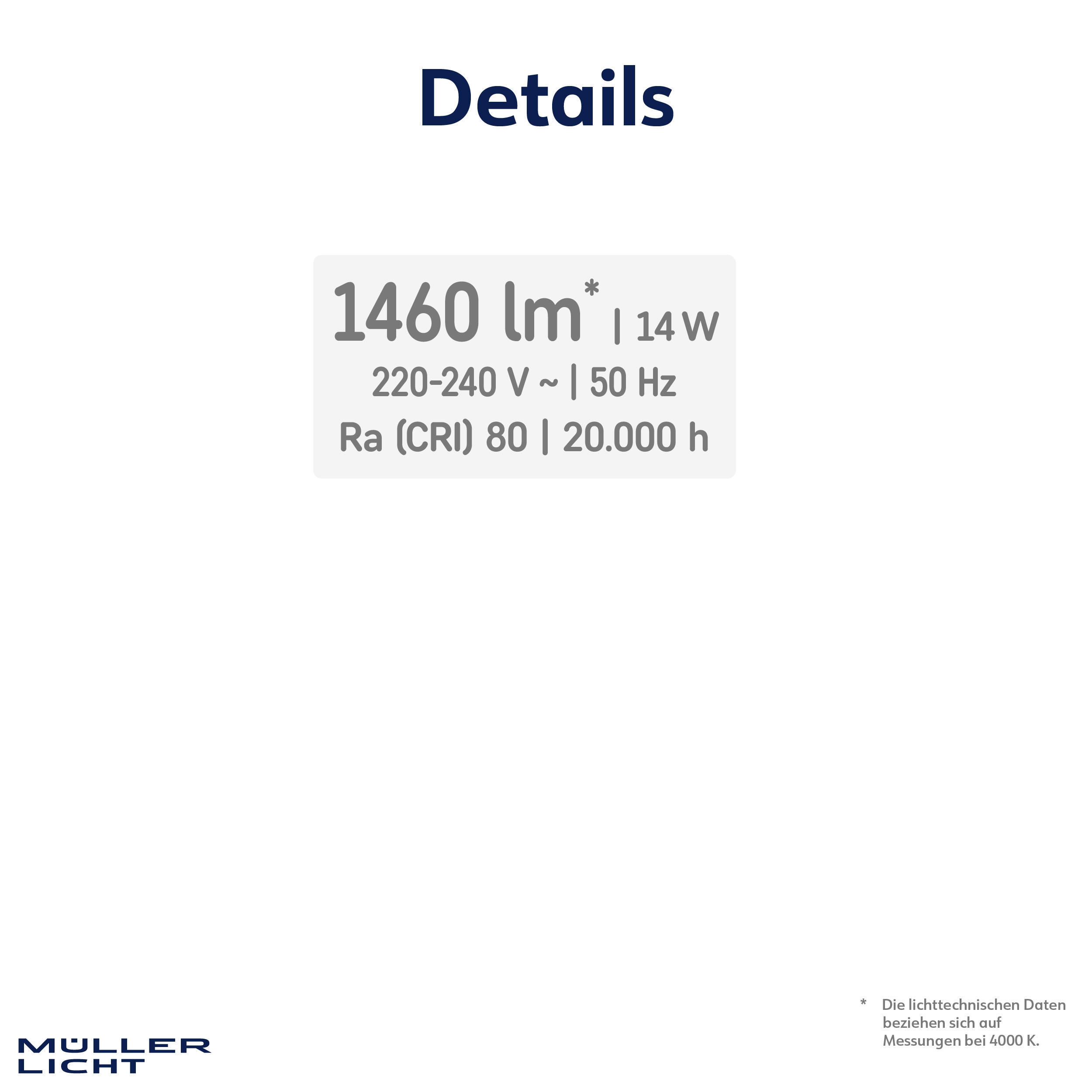 LED-Deckenleuchte MÜLLER-LICHT Claro star, 14 W, 1460 lm, 4000 K, IP20, neutralweiß
