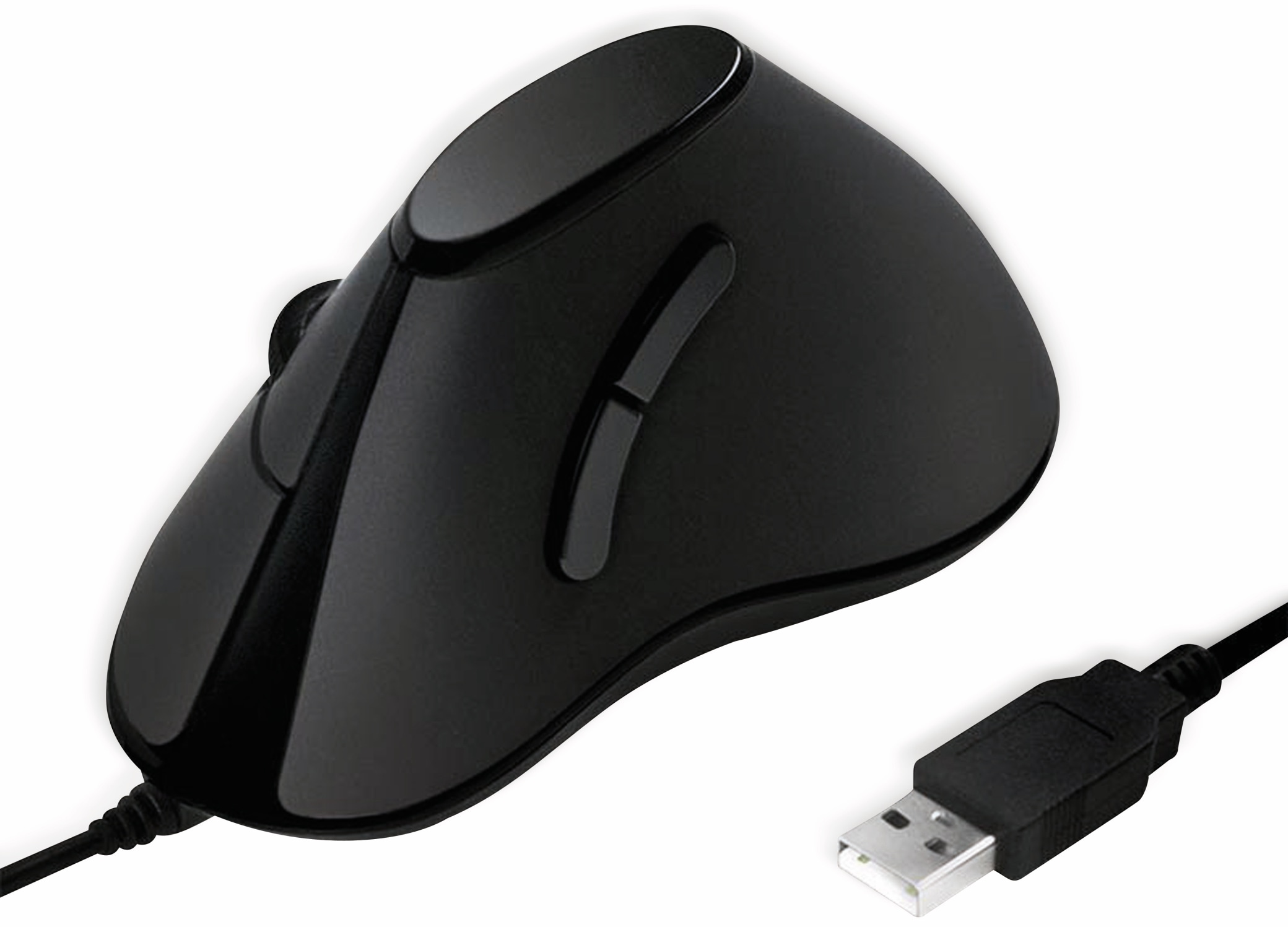 LOGILINK Ergonomic-Maus ID0158, USB, vertical, schwarz LOGILINK Ergonomic-Maus ID0158, USB, vertical, schwarz