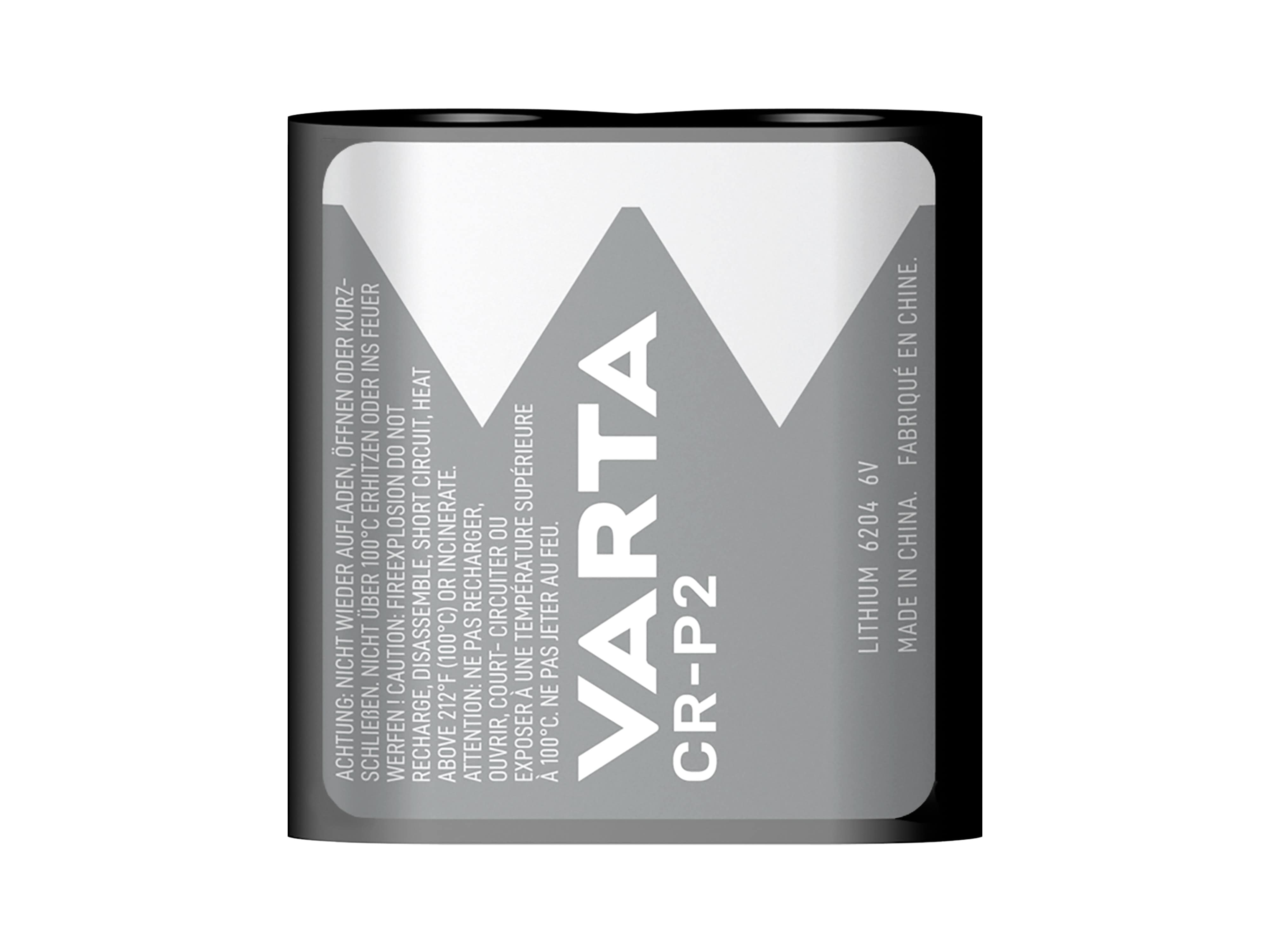 VARTA Lithium-Batterie, CR-P2, 6V, Photo VARTA Lithium-Batterie, CR-P2, 6V, Photo