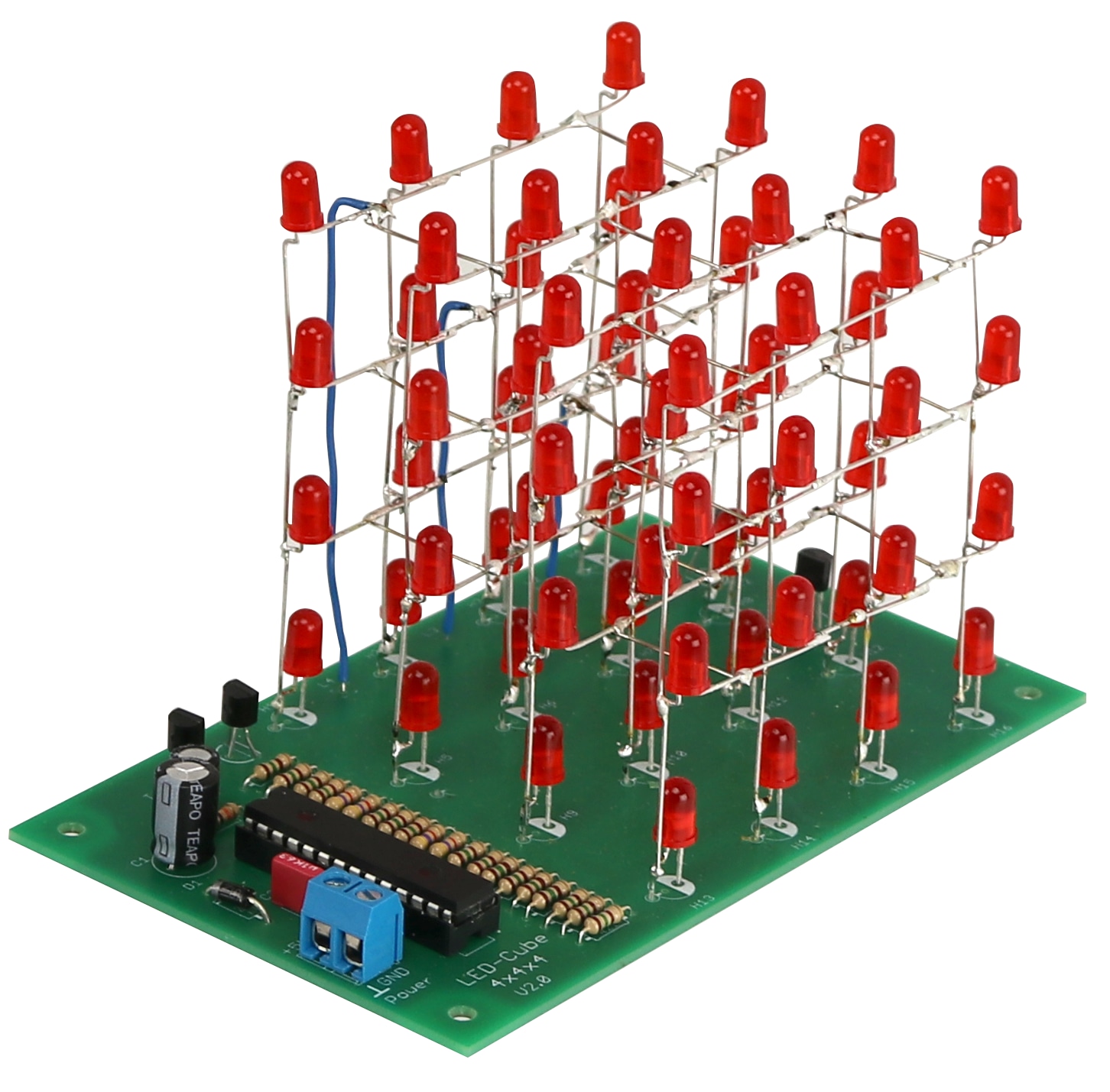 Bausatz LED-Cube 4x4x4, V2.0