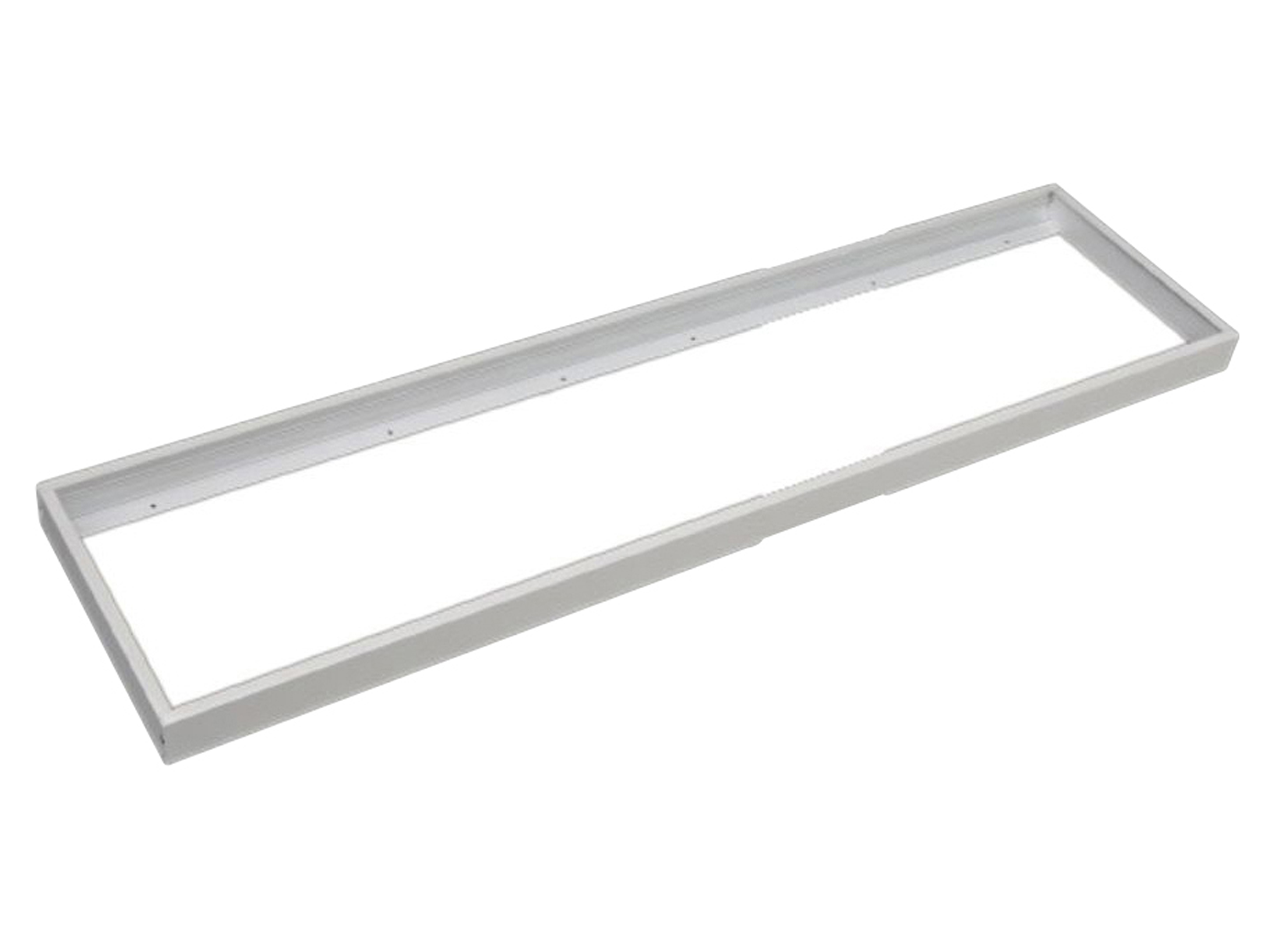 LUXULA LED-Panel Aufbaurahmen LX0705, 120x30 cm, steckbar, weiß