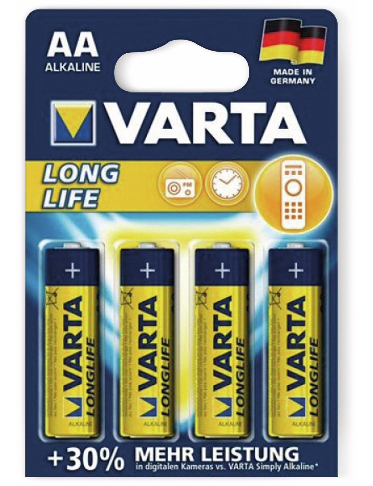 VARTA Mignon-Batterie LONGLIFE, 4St.