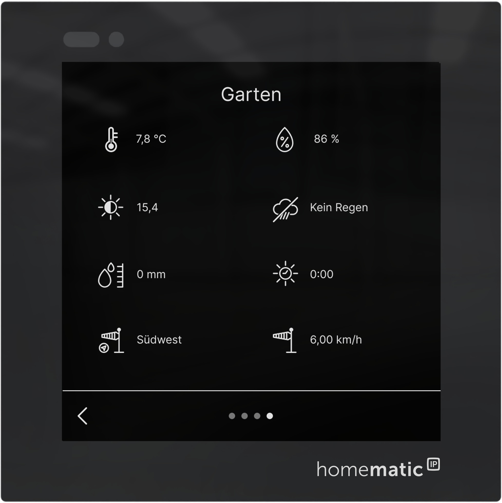 HOMEMATIC IP 161918A0, Glasdisplay