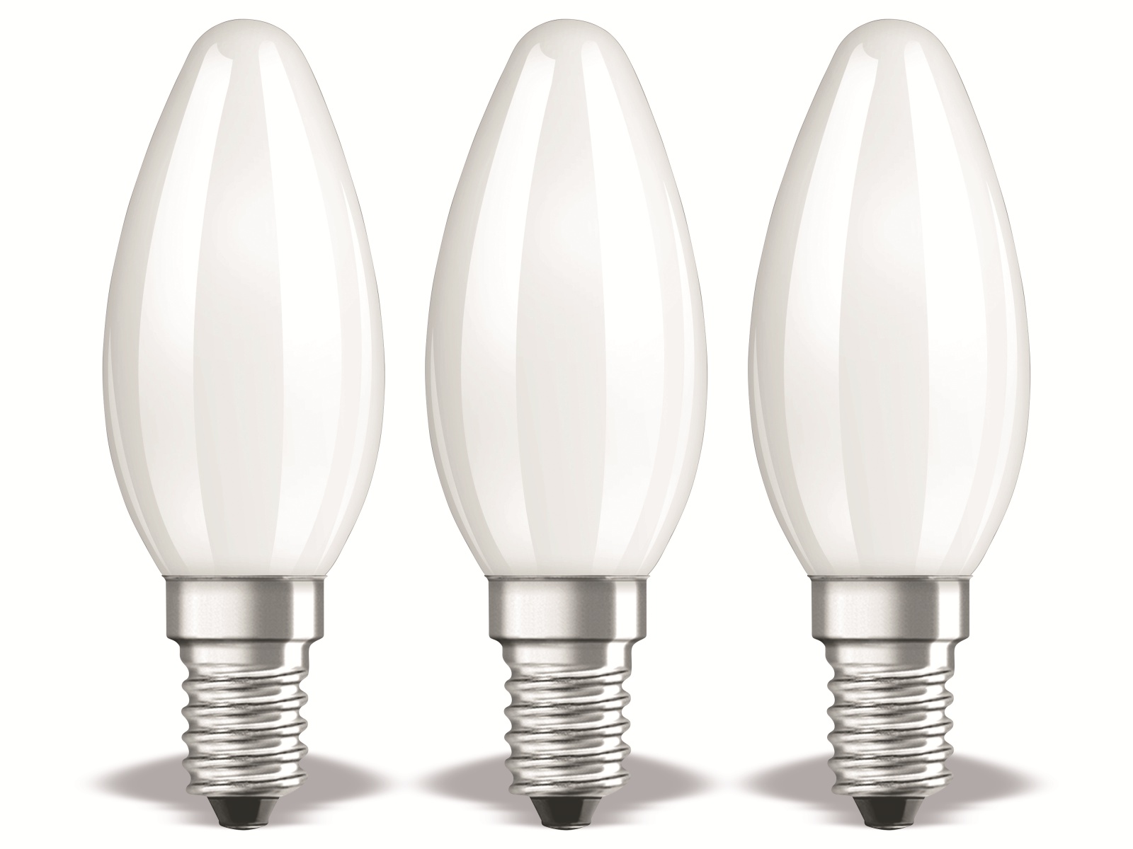 OSRAM LED-Lampe BASE B40, E14, EEK: E, 4W, 470 lm, 2700 K, 3 Stück