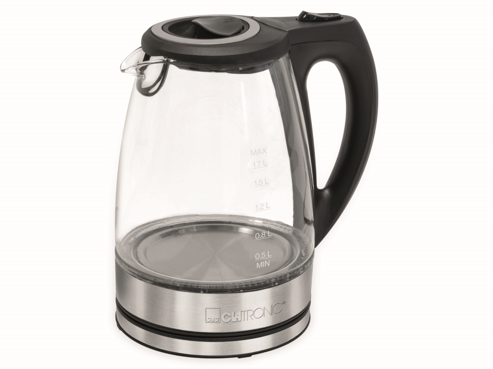 CLATRONIC Wasserkocher WKS 3744 G, 1,7 L, 2200 W, Glas