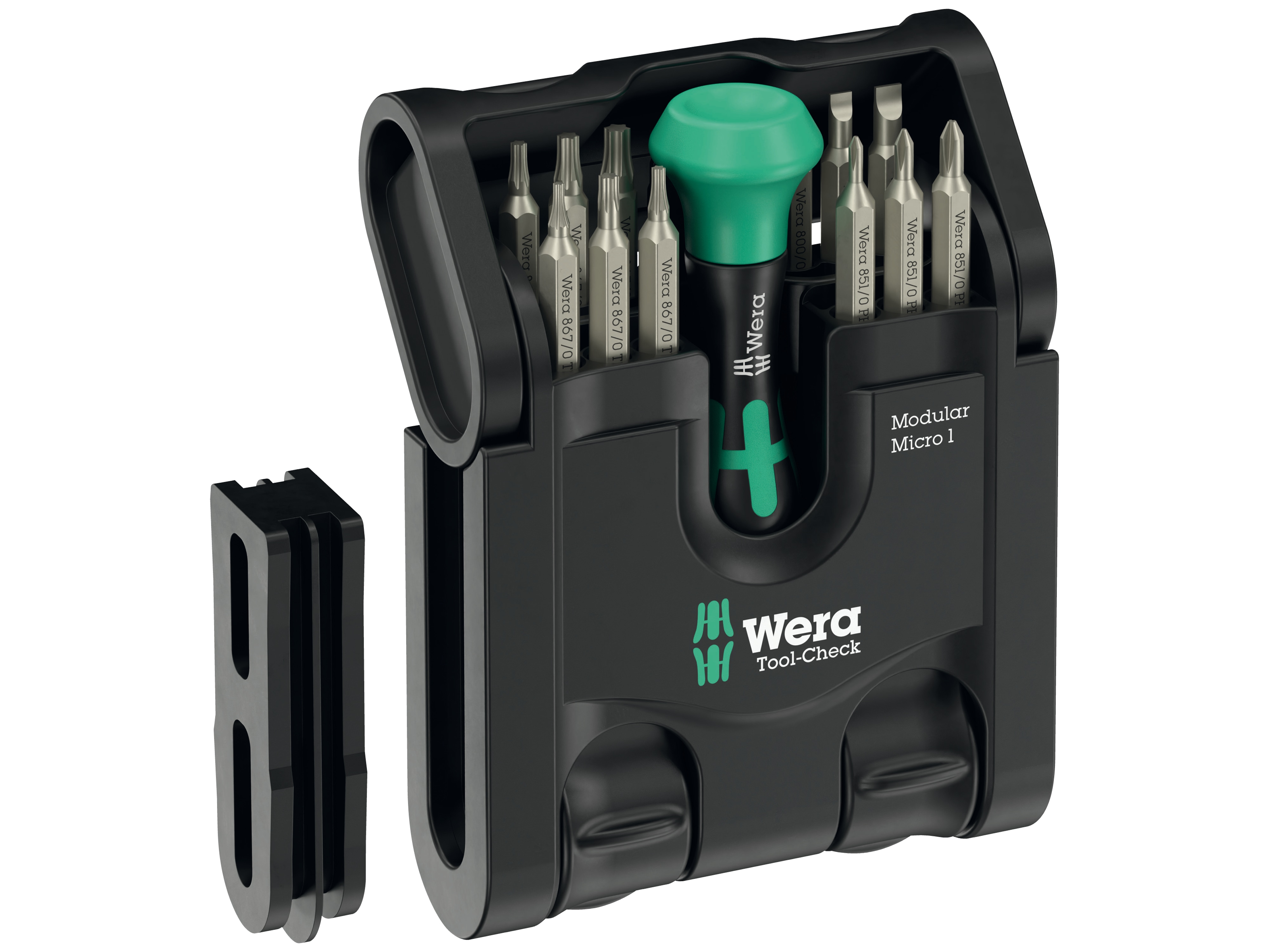 WERA Bit-Set, Tool-Check Modular Micro 1, 05049002001, 21-teilig
