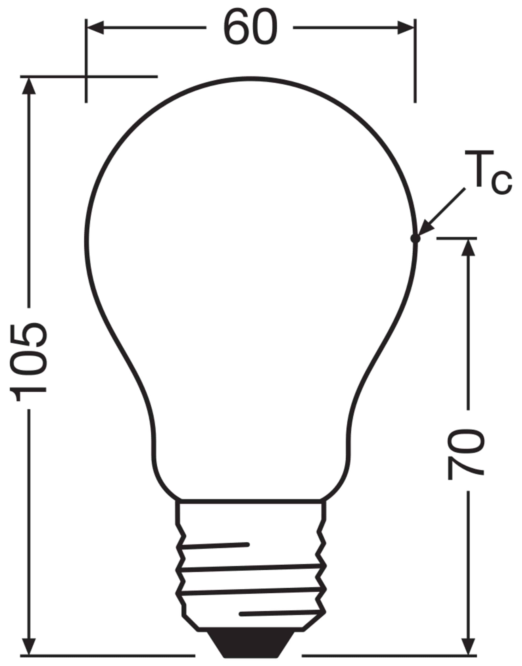 OSRAM LED-Lampe, Kolbenform, E27, 7,2 W, 4000 K, EEK: A, 1521 lm, neutralweiß