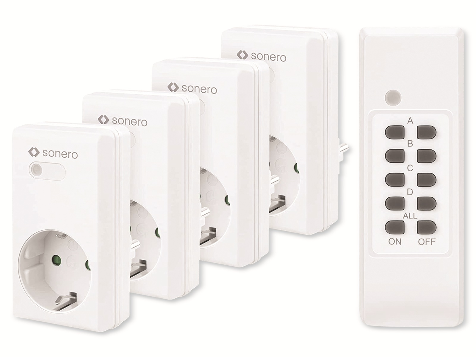 SONERO Funksteckdosen-Set S-RCS204, Indoor SONERO Funksteckdosen-Set S-RCS204, Indoor