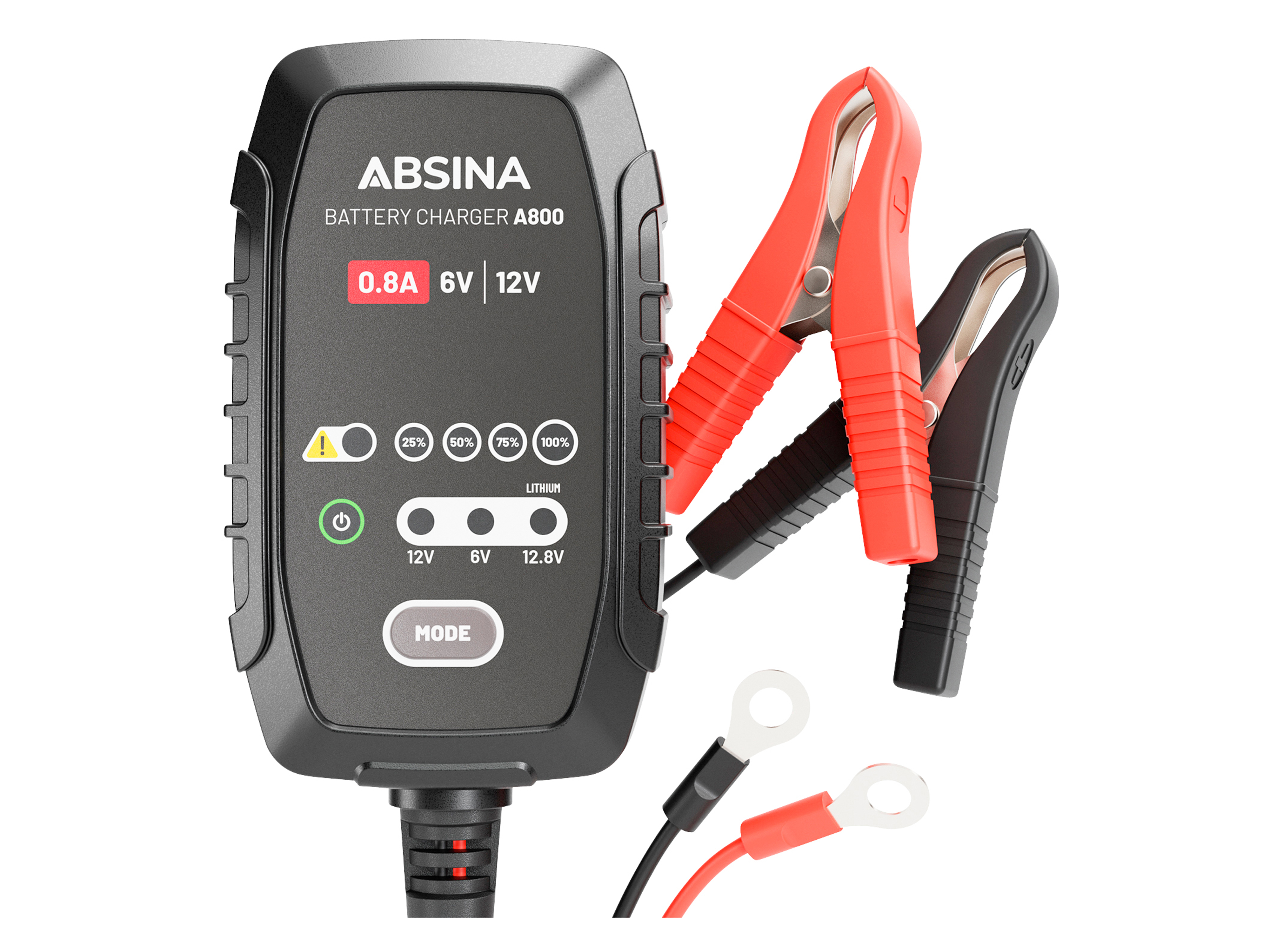 ABSINA Ladegerät A800, 6/12 V, 0,8 A