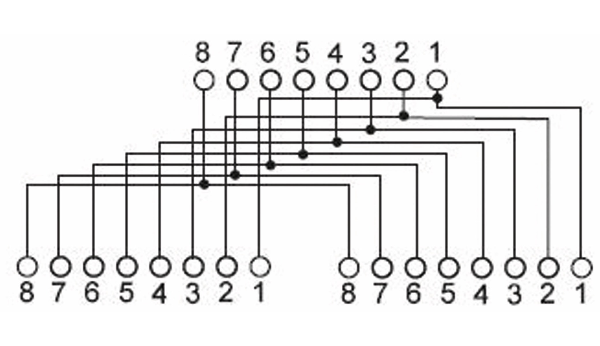 GOOBAY CAT.5 Kabel-Splitter Y-Adapter, Beschaltung 1:1