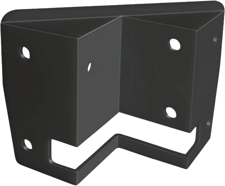 LUXULA Eckwandhalterung für Fluter LX400190, 191, 192, 193, schwarz LUXULA Eckwandhalterung für Fluter LX400190, 191, 192, 193, schwarz