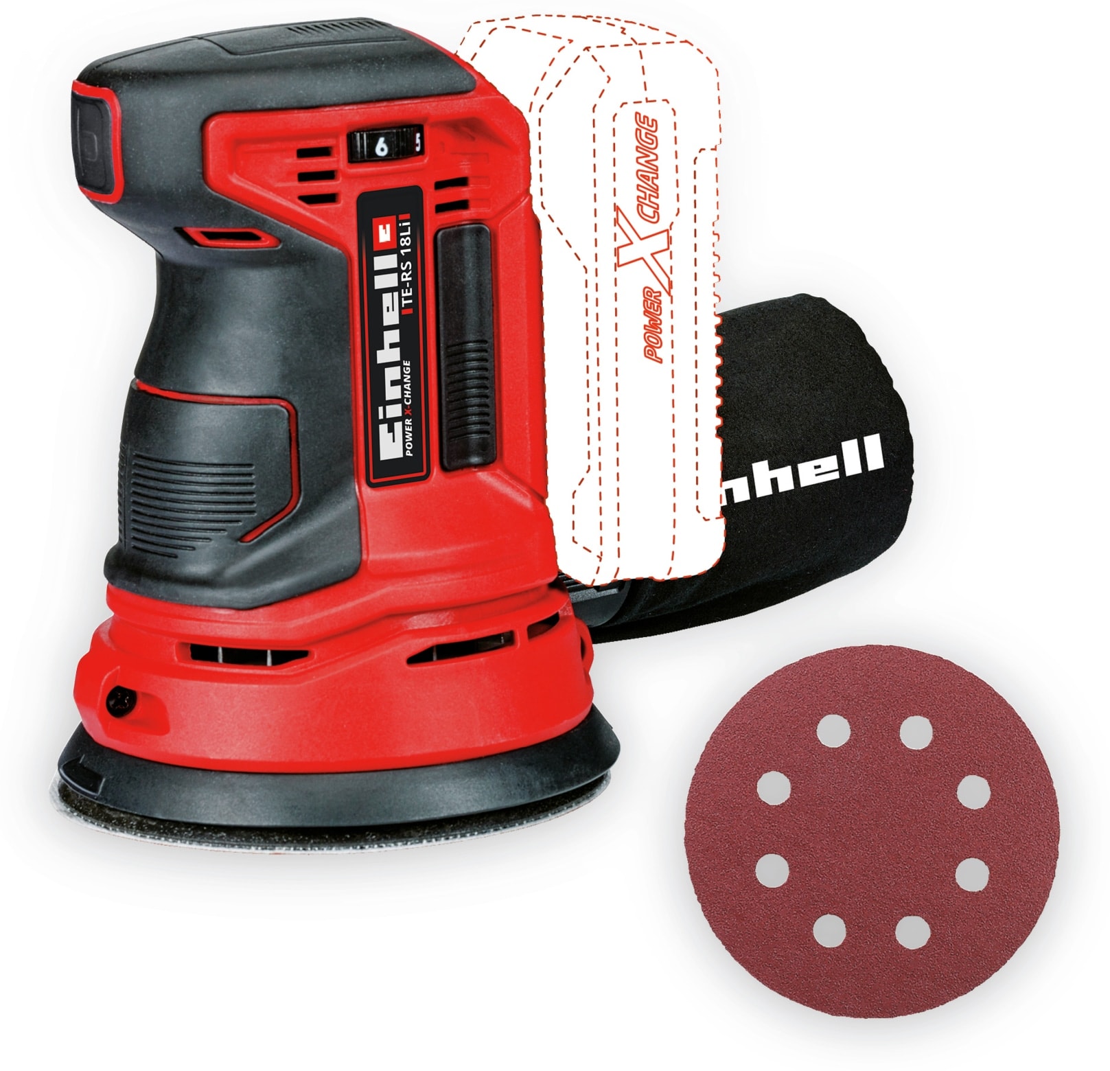 EINHELL Akku-Exzenterschleifer TE-RS 18 Li Kit (1x 4,0 Ah) EINHELL Akku-Exzenterschleifer TE-RS 18 Li Kit (1x 4,0 Ah)