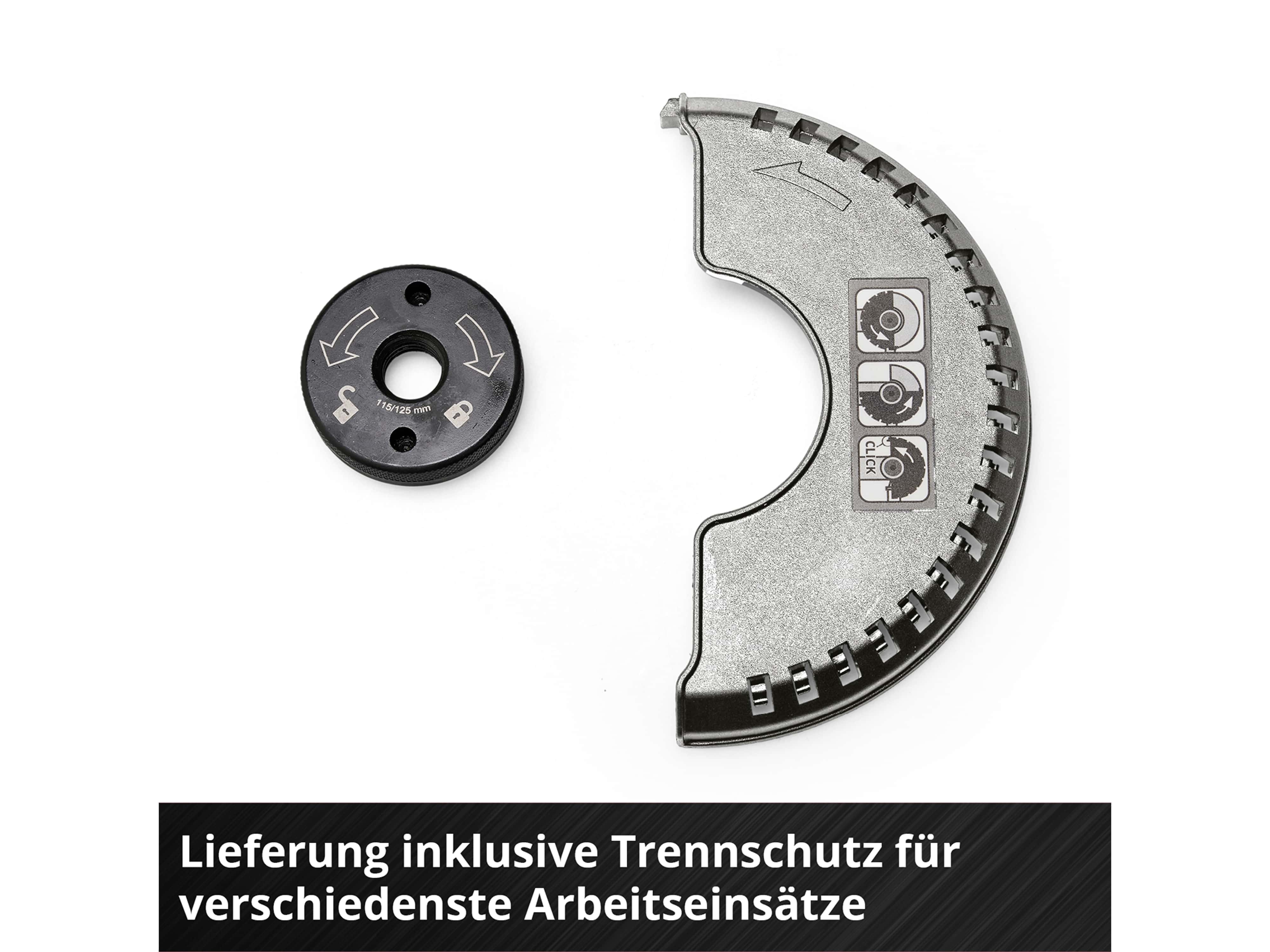 EINHELL Akku-Winkelschleifer TE-AG 18/ 115 Q Li-Solo