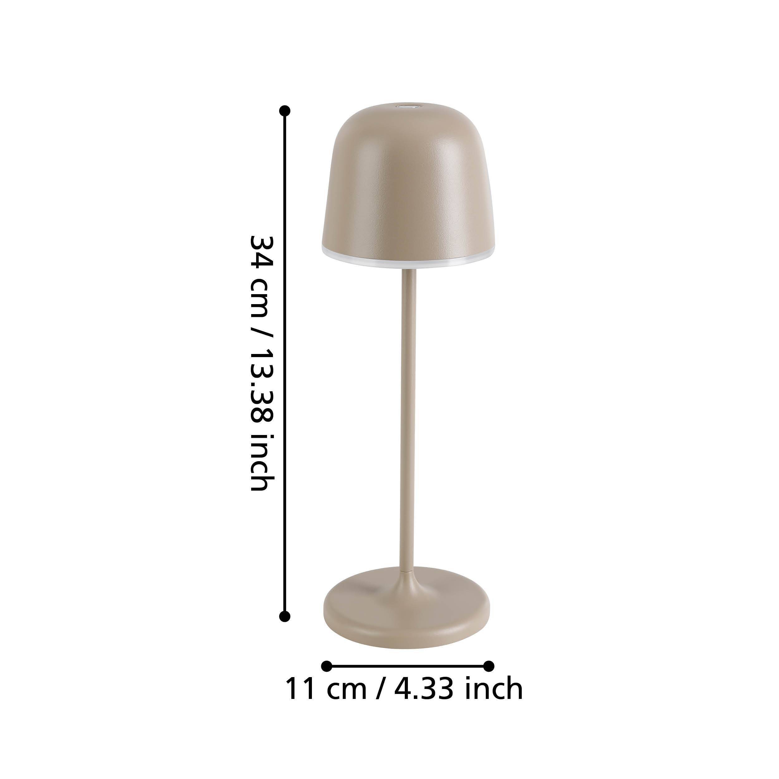EGLO LED-Akku-Tischleuchte 900461 sand, 2,2 W, 200 lm, 3000 K, IP54 EGLO LED-Tischleuchte 900461 sand, 2,2 W, 200 lm, 3000 K, IP54
