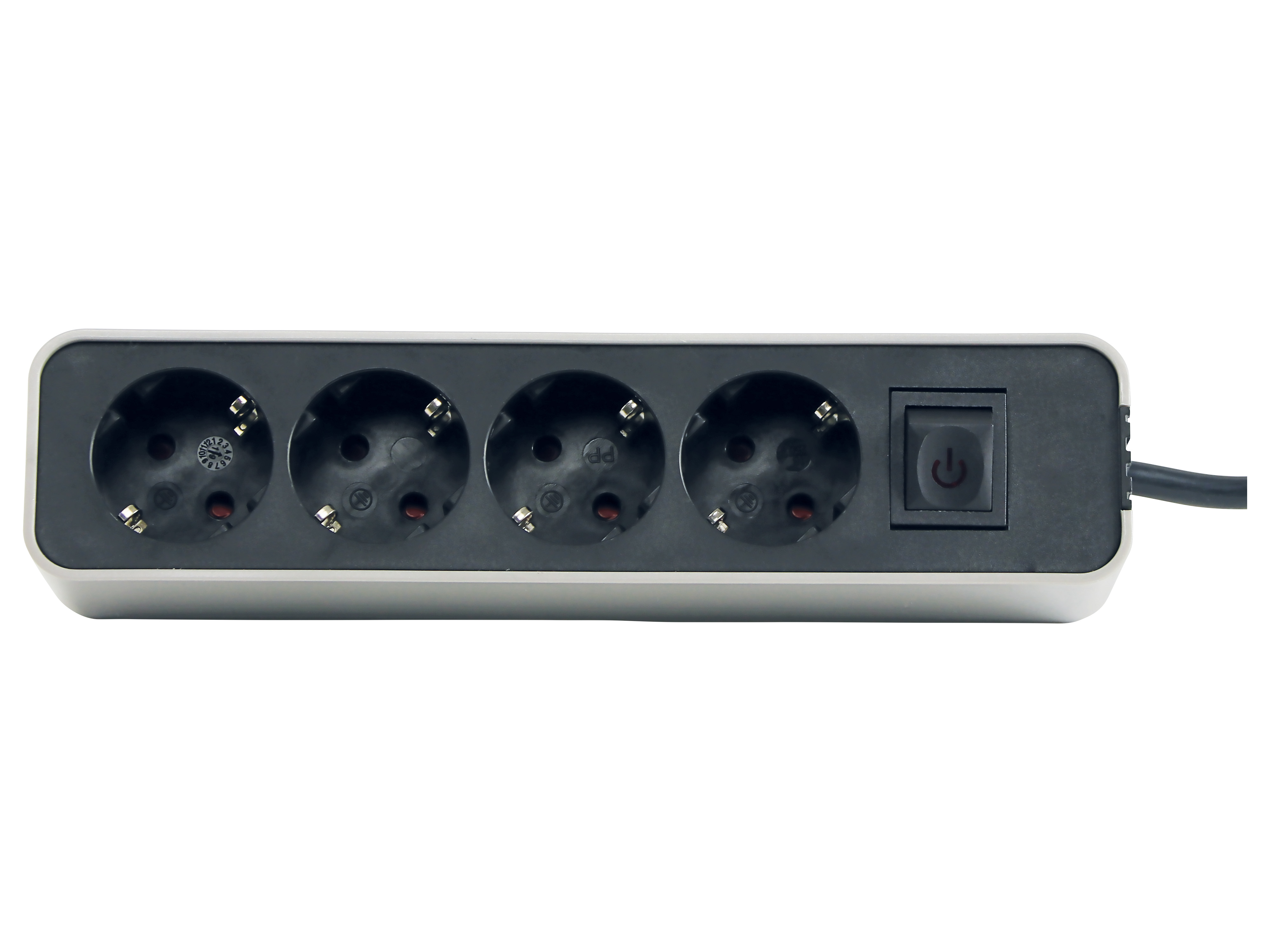 Steckdosenleiste 98745si, 4-fach, mit Flachstecker