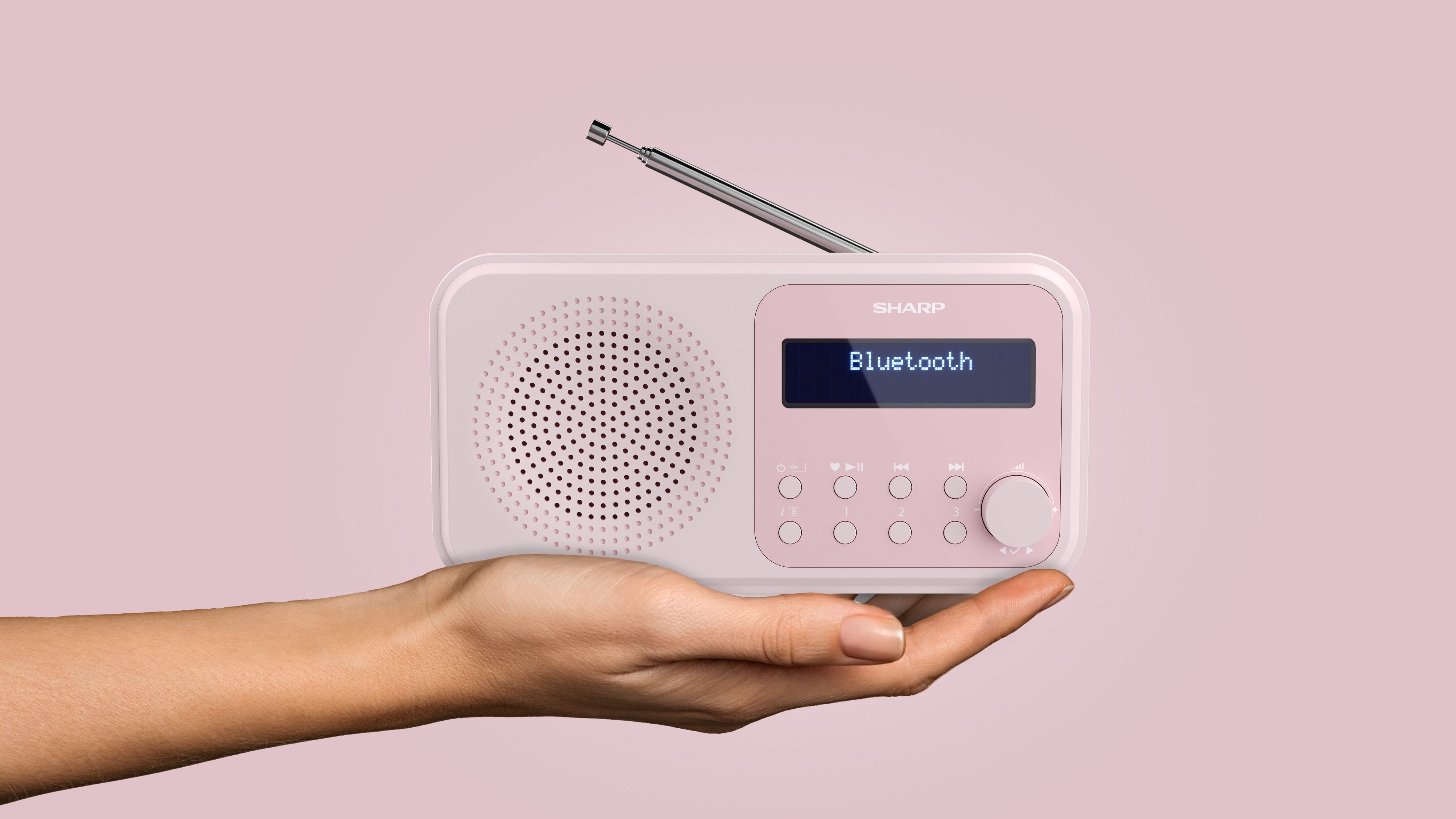SHARP DAB+/FM Radio DR-P420, USB, Bluetooth, rosa