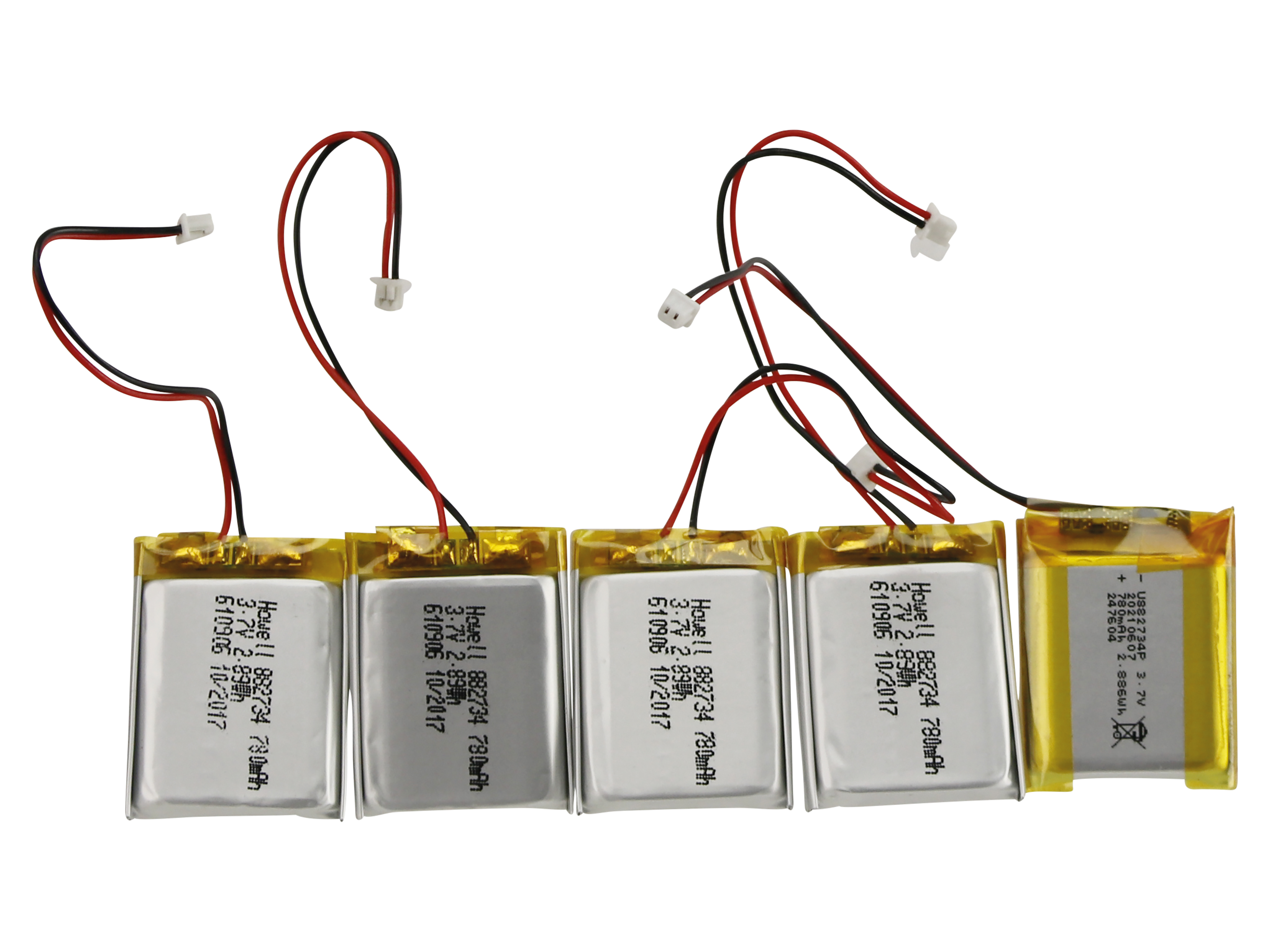 Lithium-Polymer-Akku 882734P, 5 Stück