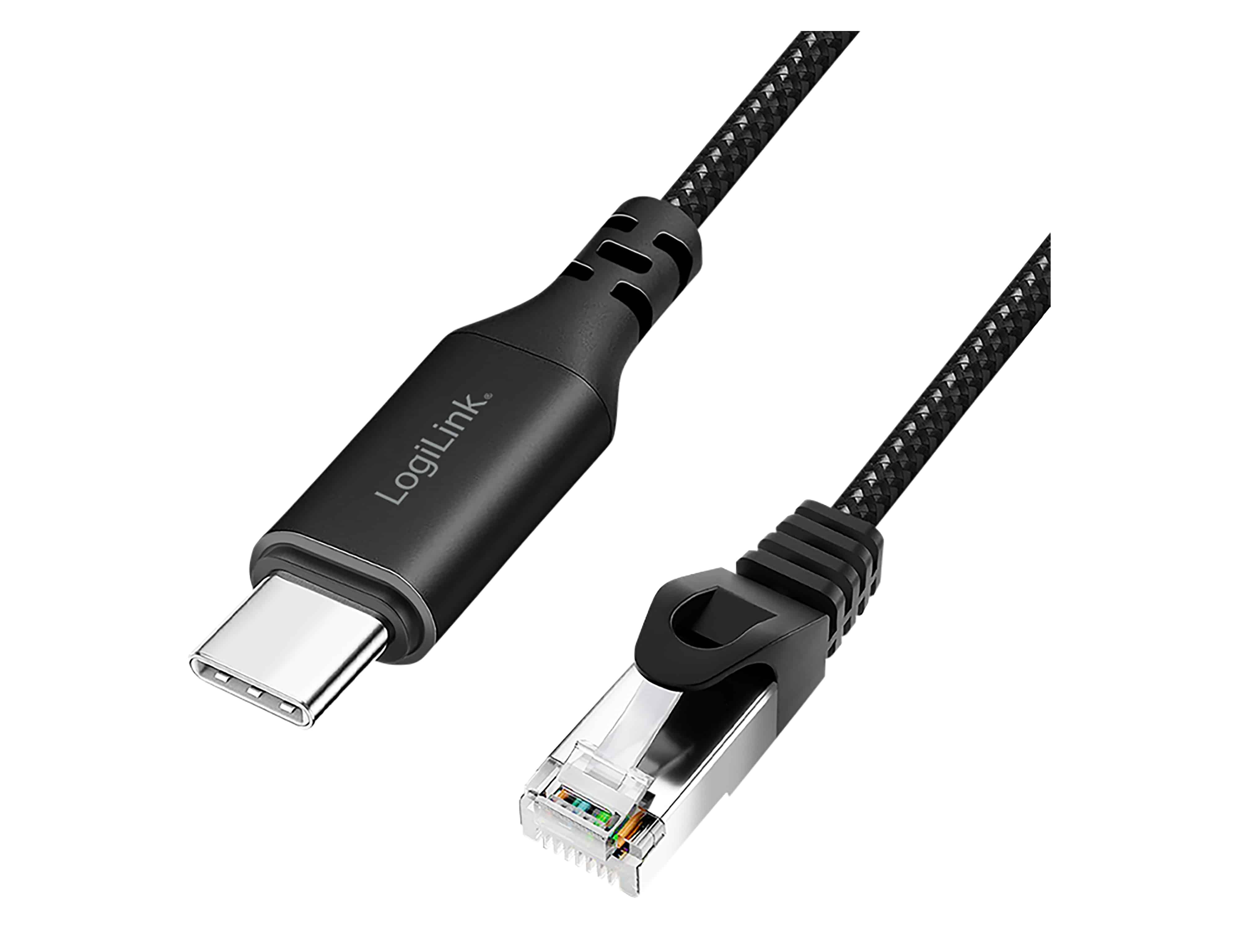 LOGILINK USB-C Ethernet-Kabel CAT6 CU0414 USB-C 3.2 auf RJ 45 5m