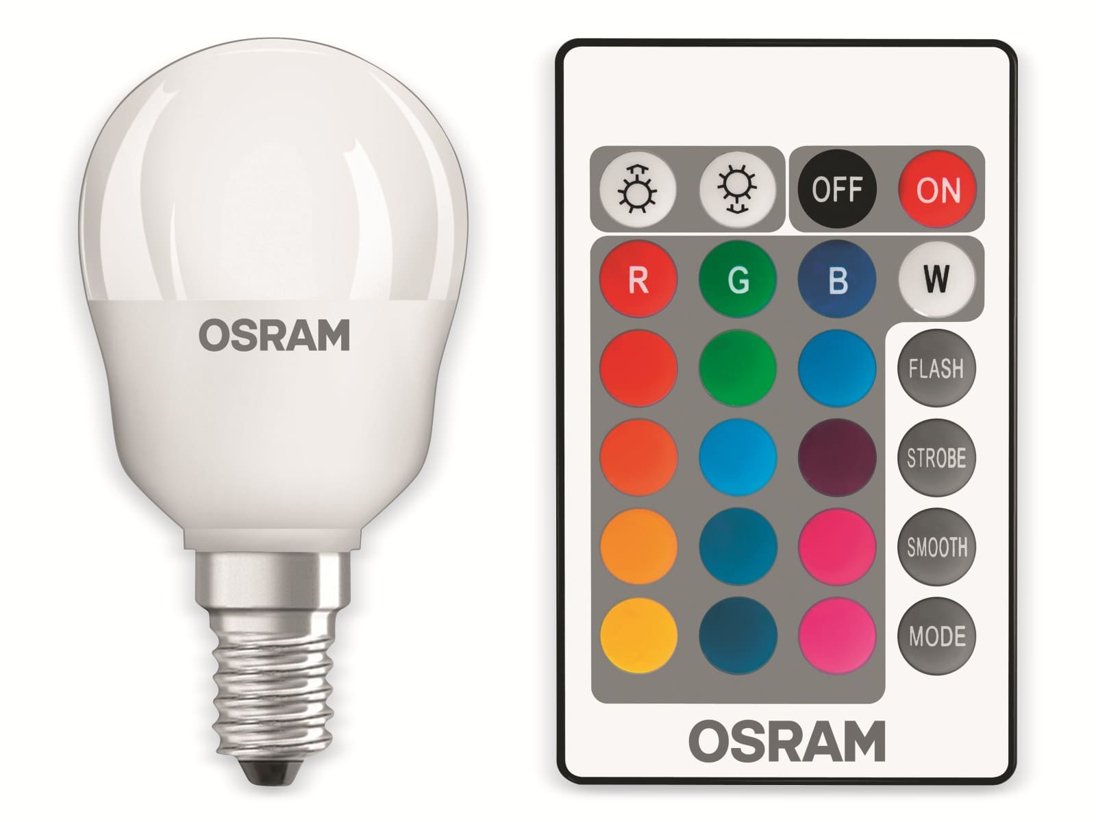 OSRAM LED-Lampe P25 mit Fernbedienung, E14, EEK: G, 4,2 W, 250 lm, 2700 K
