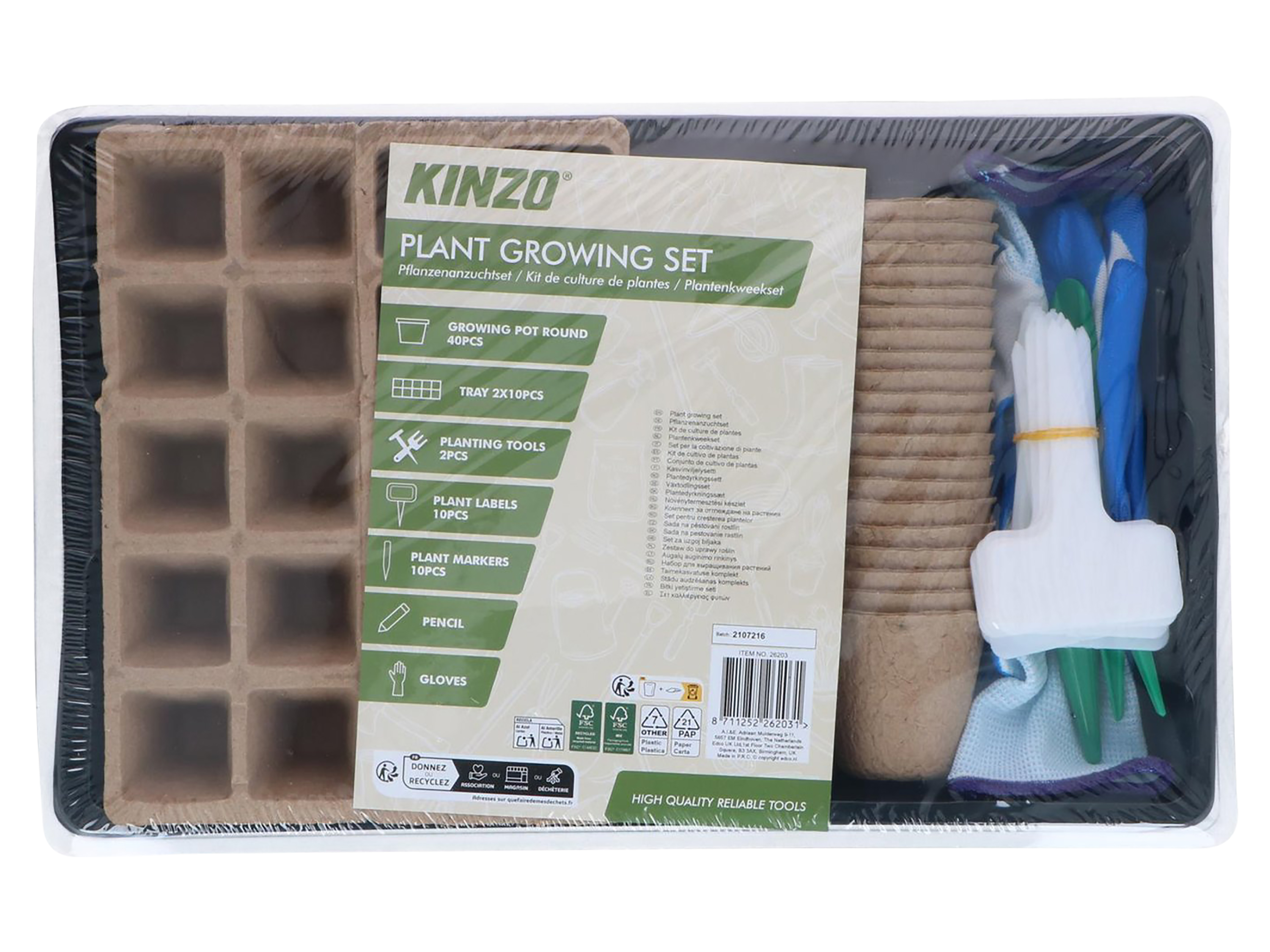 KINZO Pflanzenanzuchtset, 60 Zellen, inkl. Zubehör KINZO Pflanzenanzuchtset, 60 Zellen, inkl. Zubehör