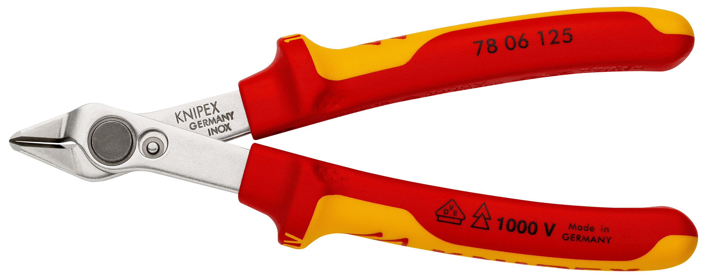 KNIPEX Seitenschneider Electronic Super Knips VDE, 78 06 125, 125 mm