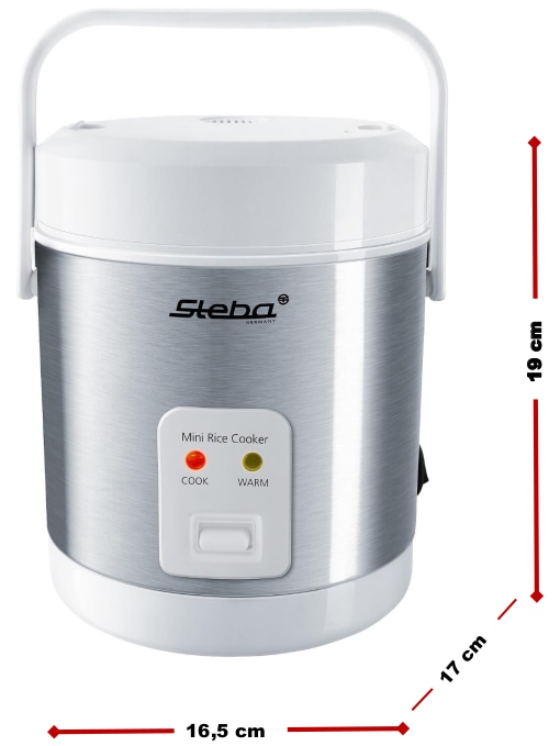 STEBA Mini-Reiskocher RK 4 M, 0,9 L, Antihaftbeschichtung, 200W
