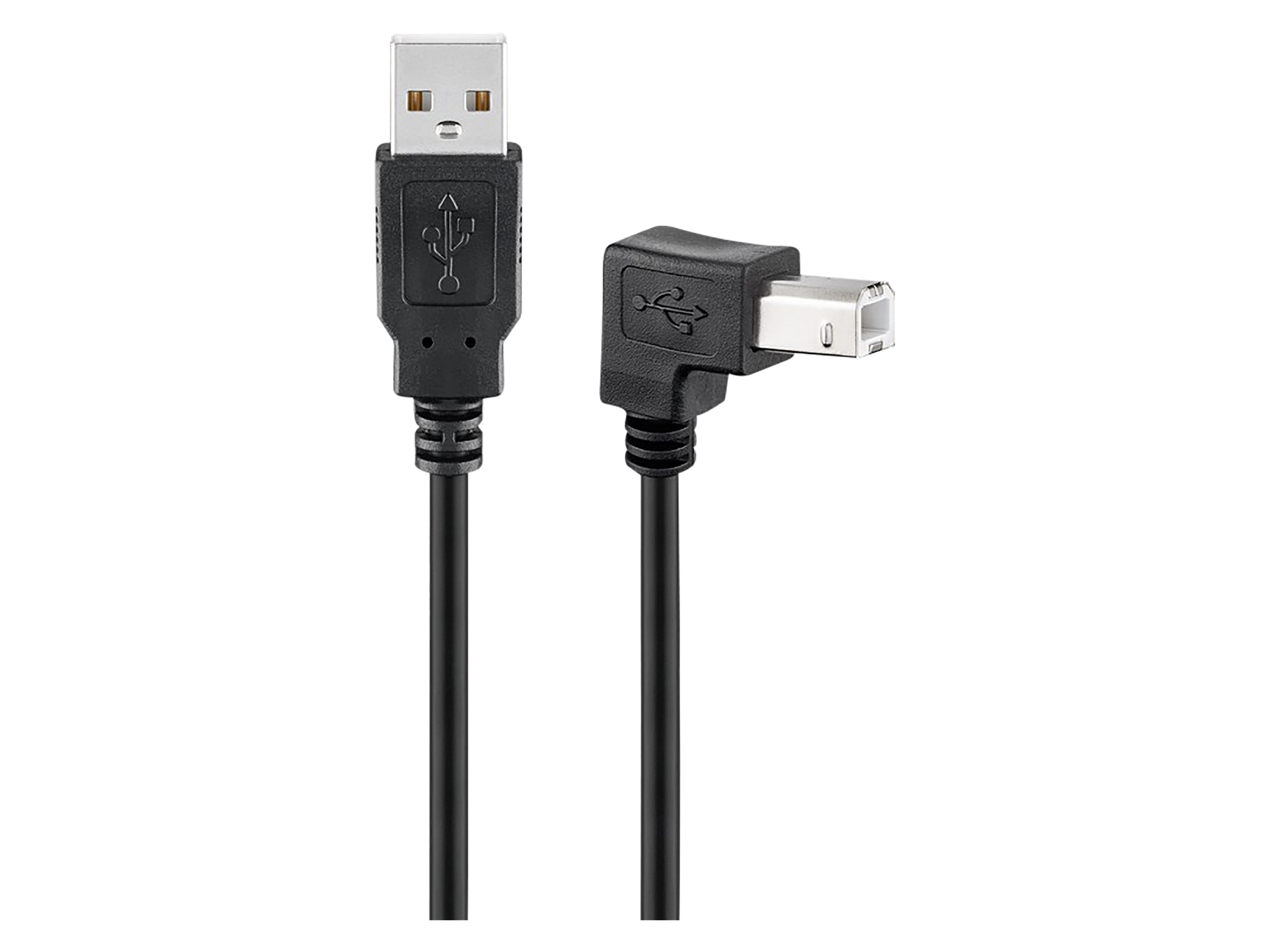 GOOBAY USB 2.0 Hi-Speed Kabel A/B 90° 68733 3m schwarz