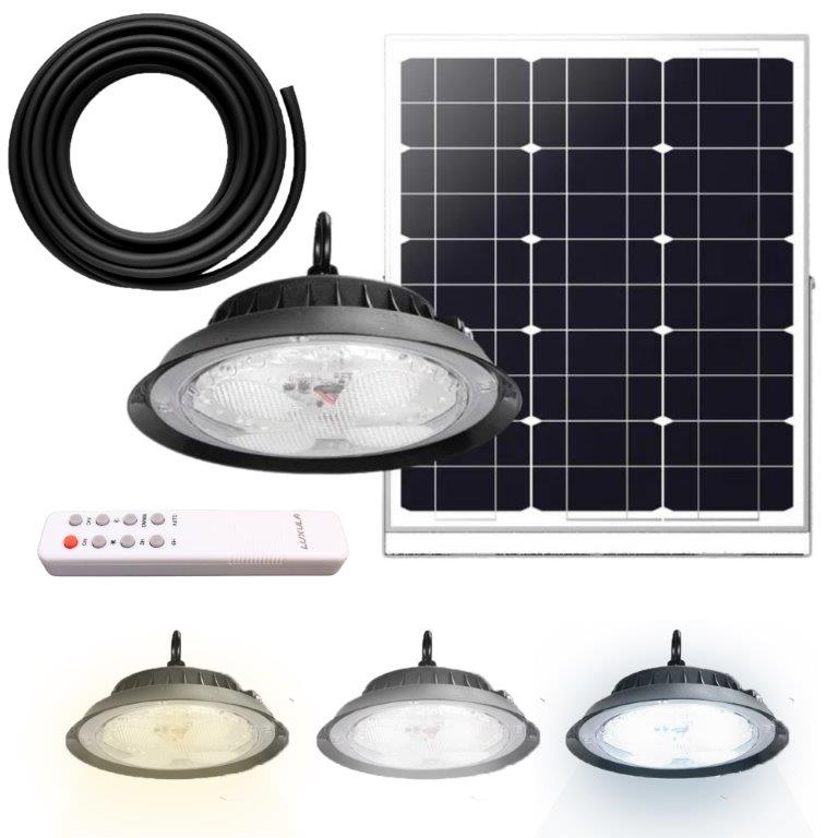 LUXULA Solar LED-Hängeleuchte, CCT, 40 W, 500 lm