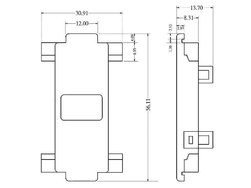 ECON CONNECT D-Sub Adaptergehäuse AG9/9M, 9-polig