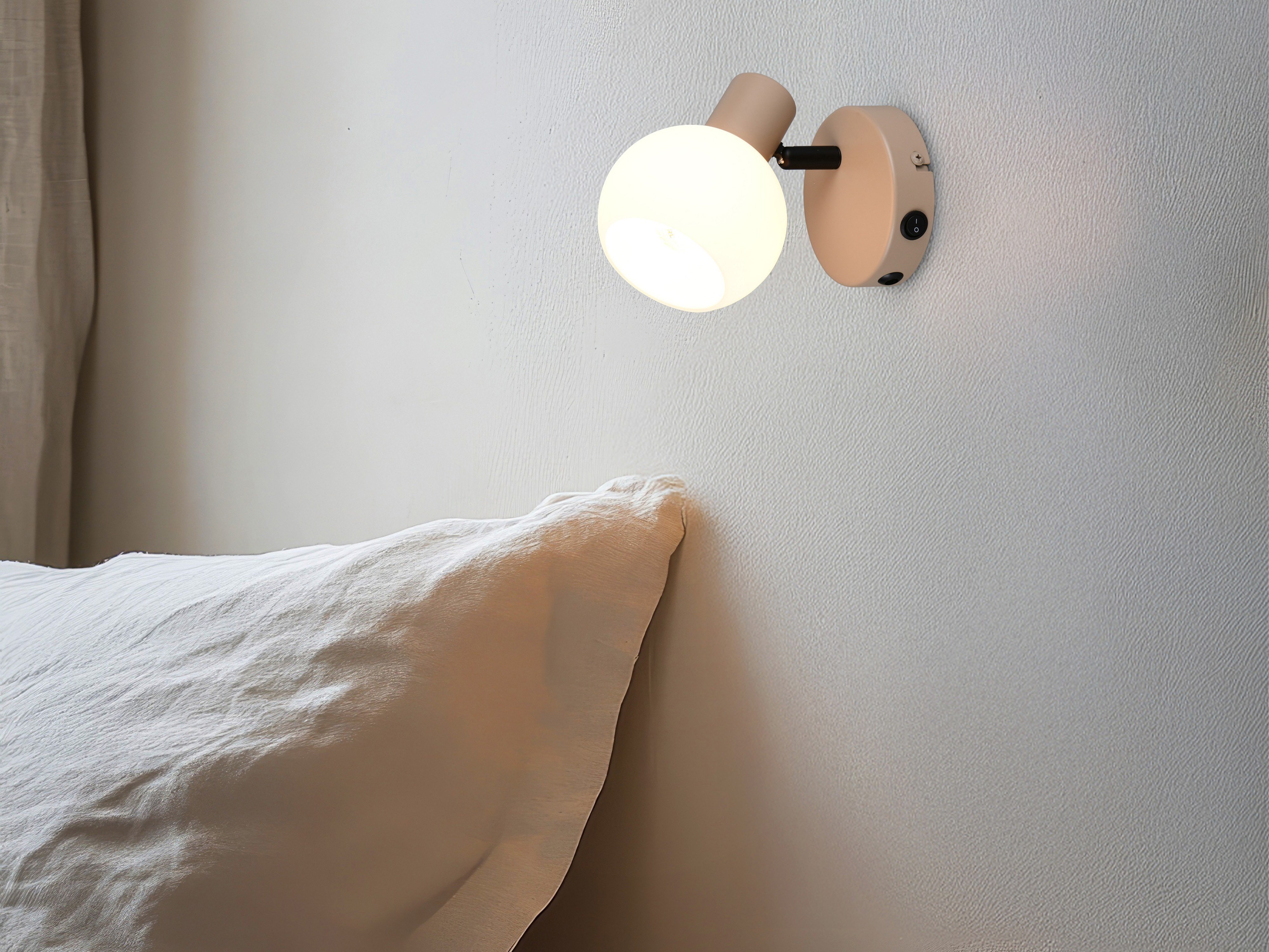 REALITY Wandleuchte Boba R86371743, E14, ohne LM, IP20, beige REALITY Wandleuchte Boba R86371743, E14, ohne LM, IP20, beige