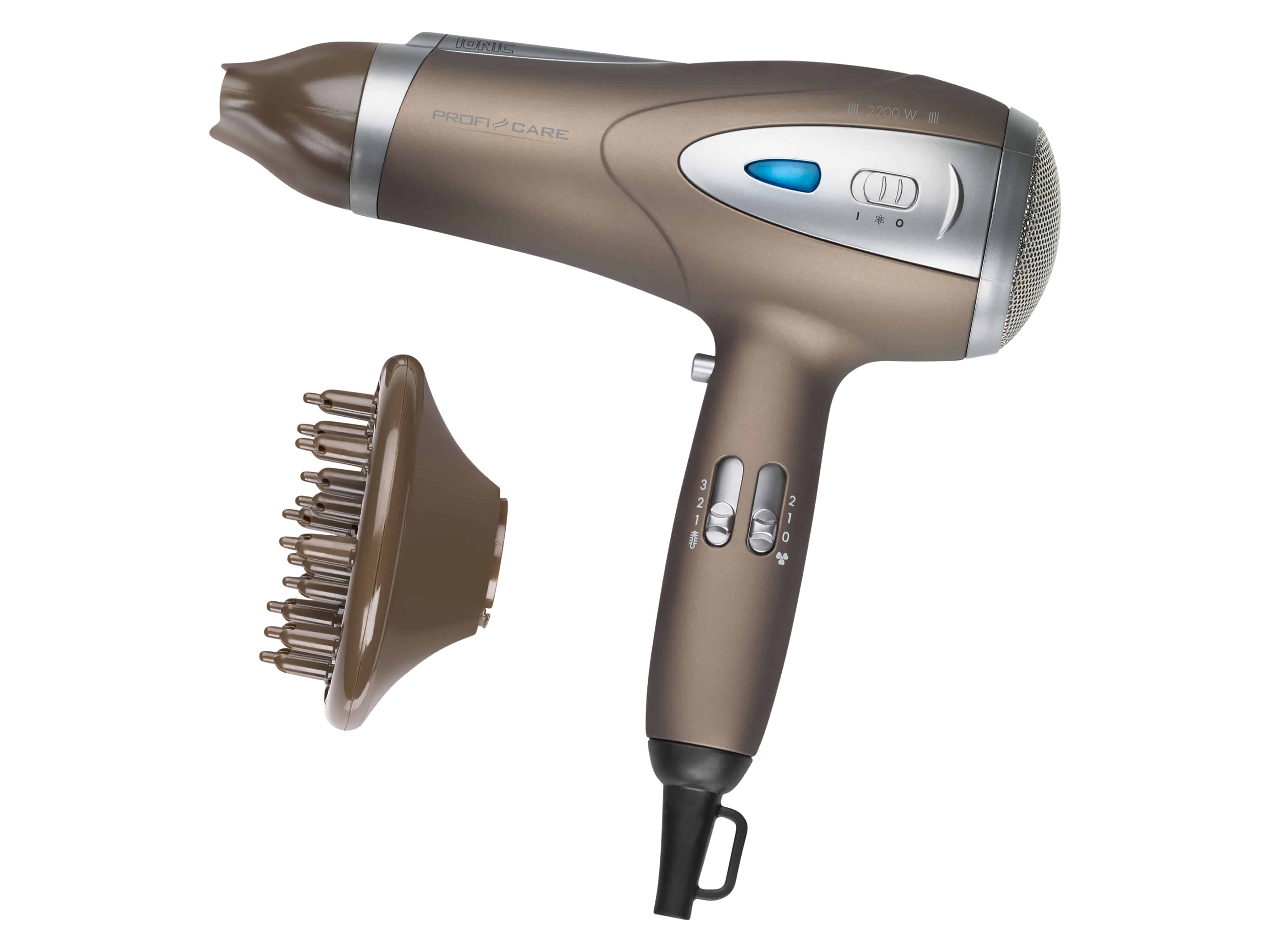 PROFICARE Haartrockner PC-HTD 3113, Ionisierungsfunktion, 2200W, braun