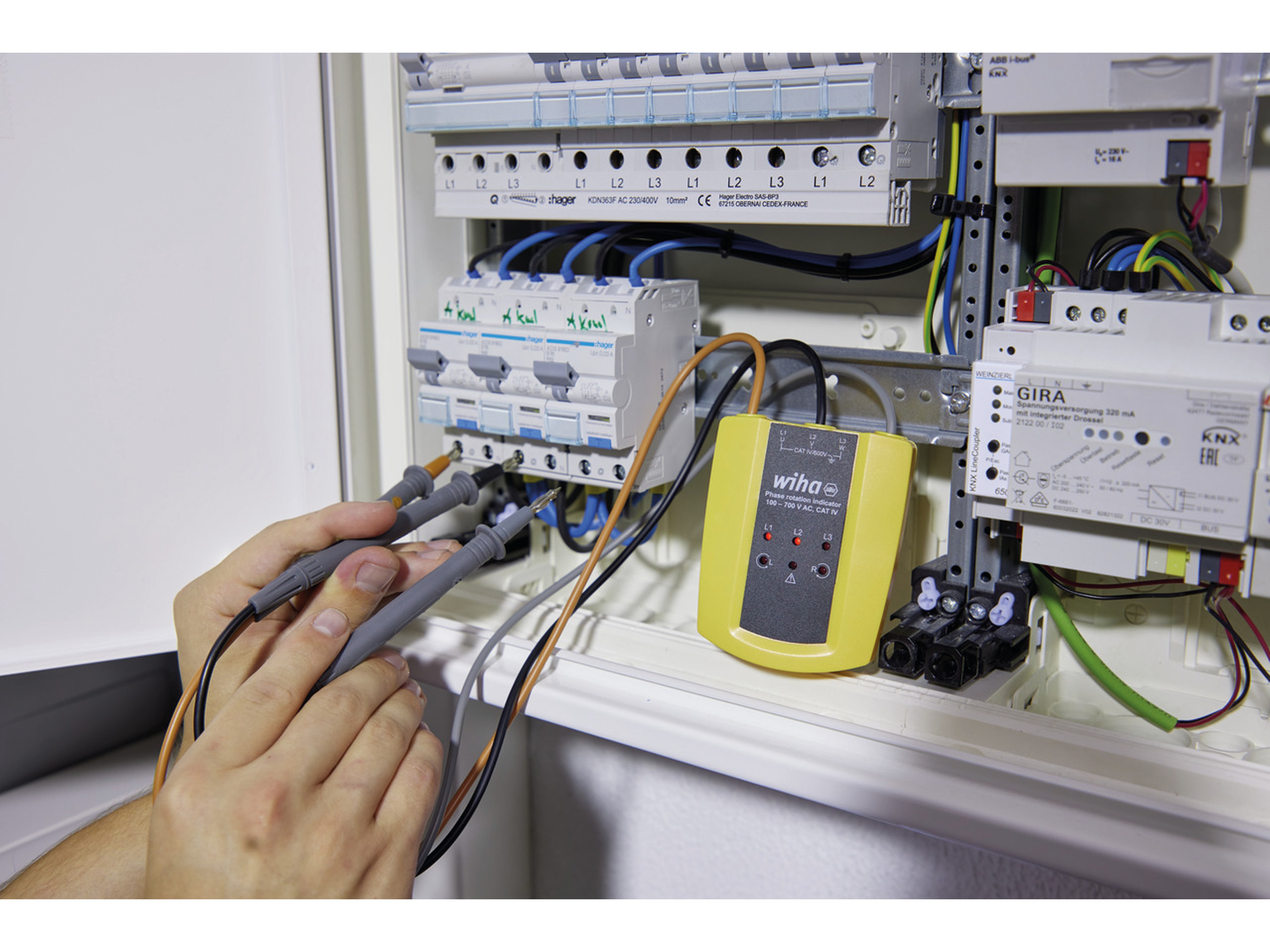 WIHA Drehfeldrichtungsanzeiger 100...700 V AC, SB25562